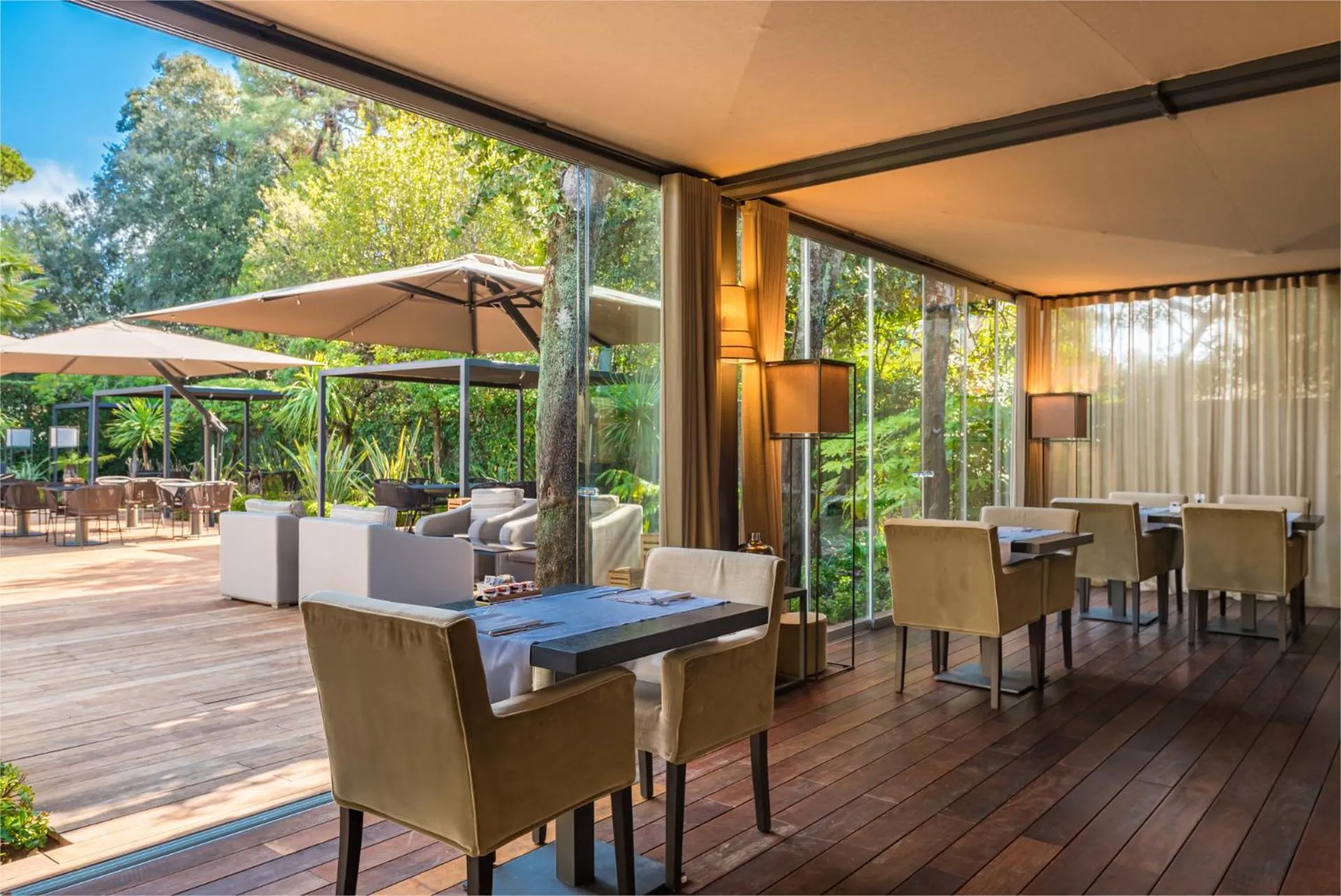 Garden view in Villa Grey