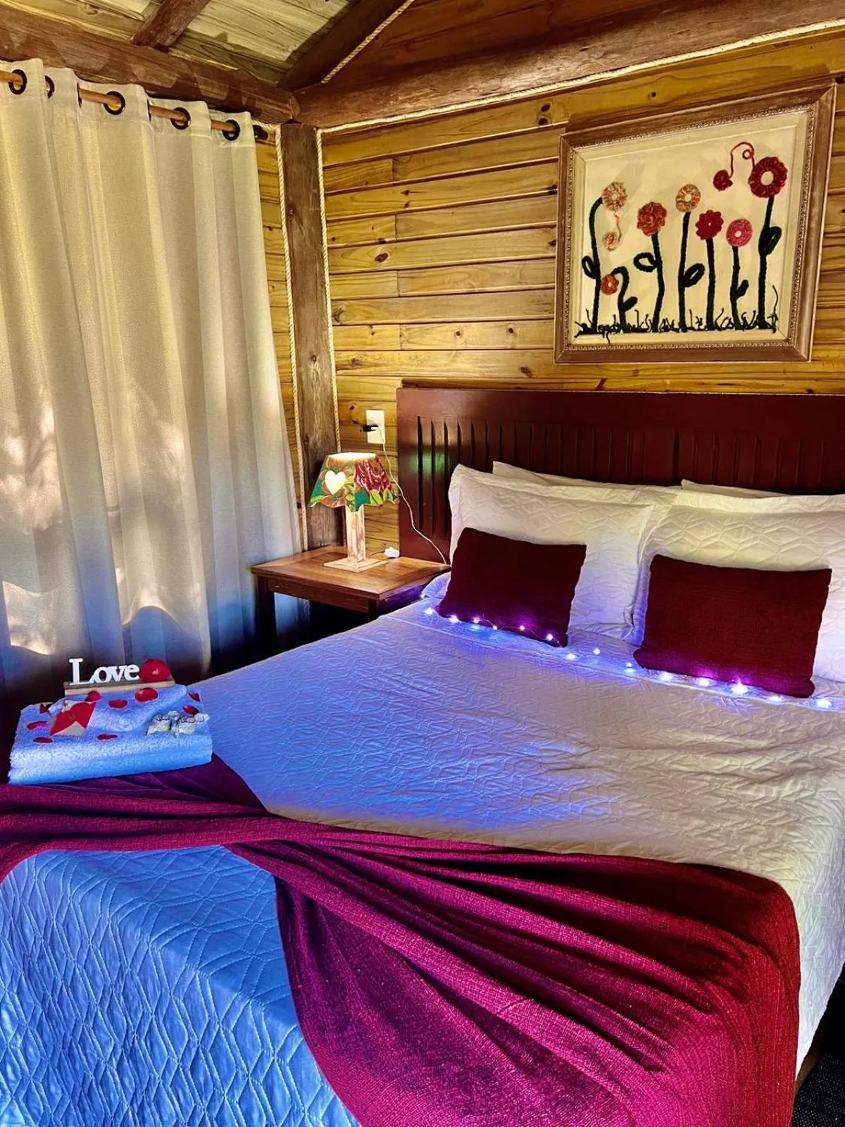 Bed in Pousada & Camping Nativos dos Canyons