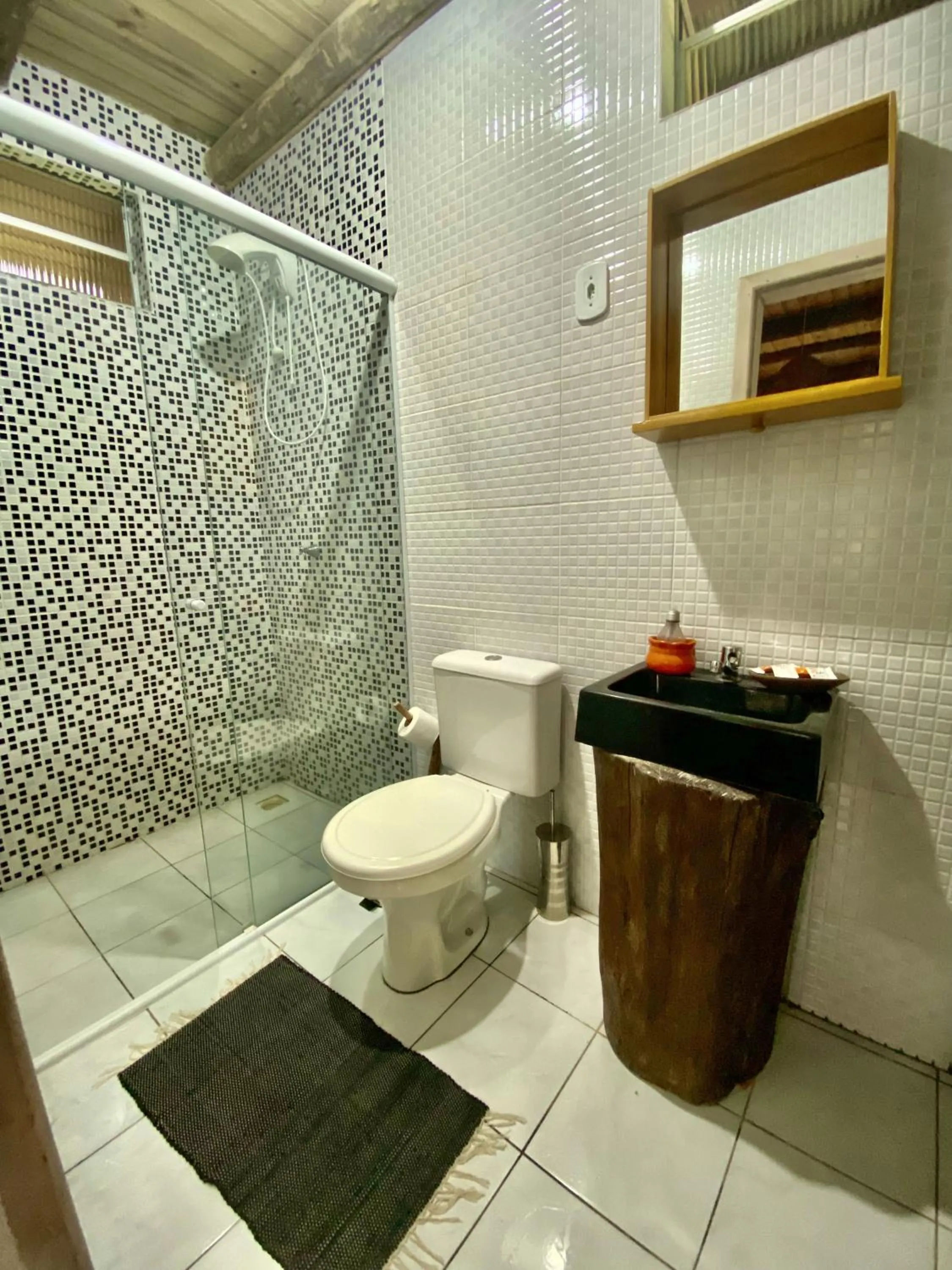 Shower in Pousada & Camping Nativos dos Canyons