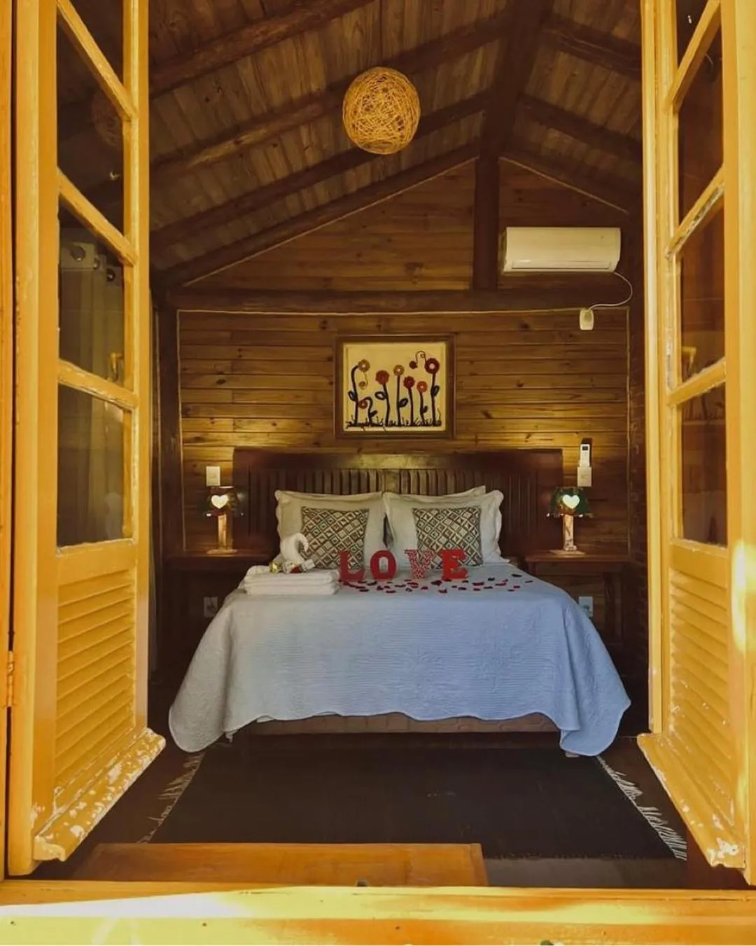 Bed in Pousada & Camping Nativos dos Canyons