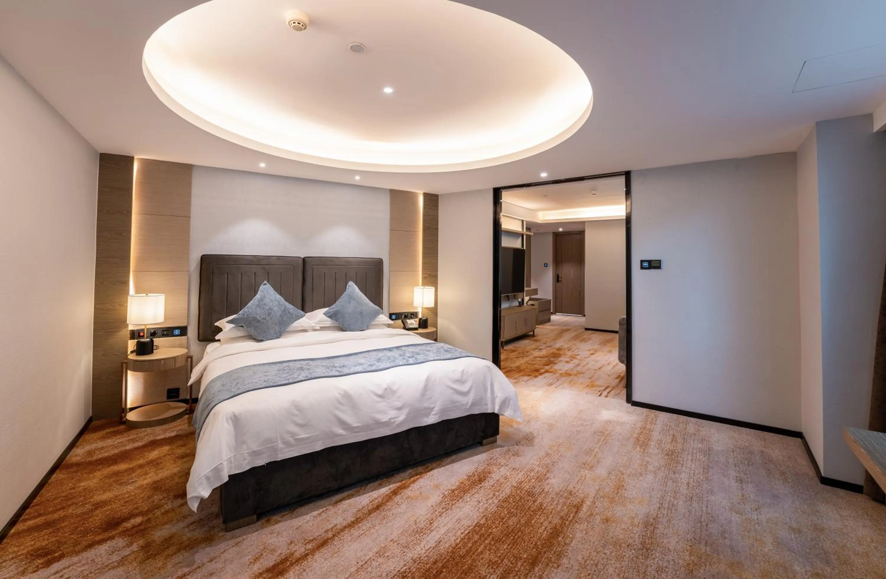 Bed in Zhong Tai Lai Hotel Shenzhen
