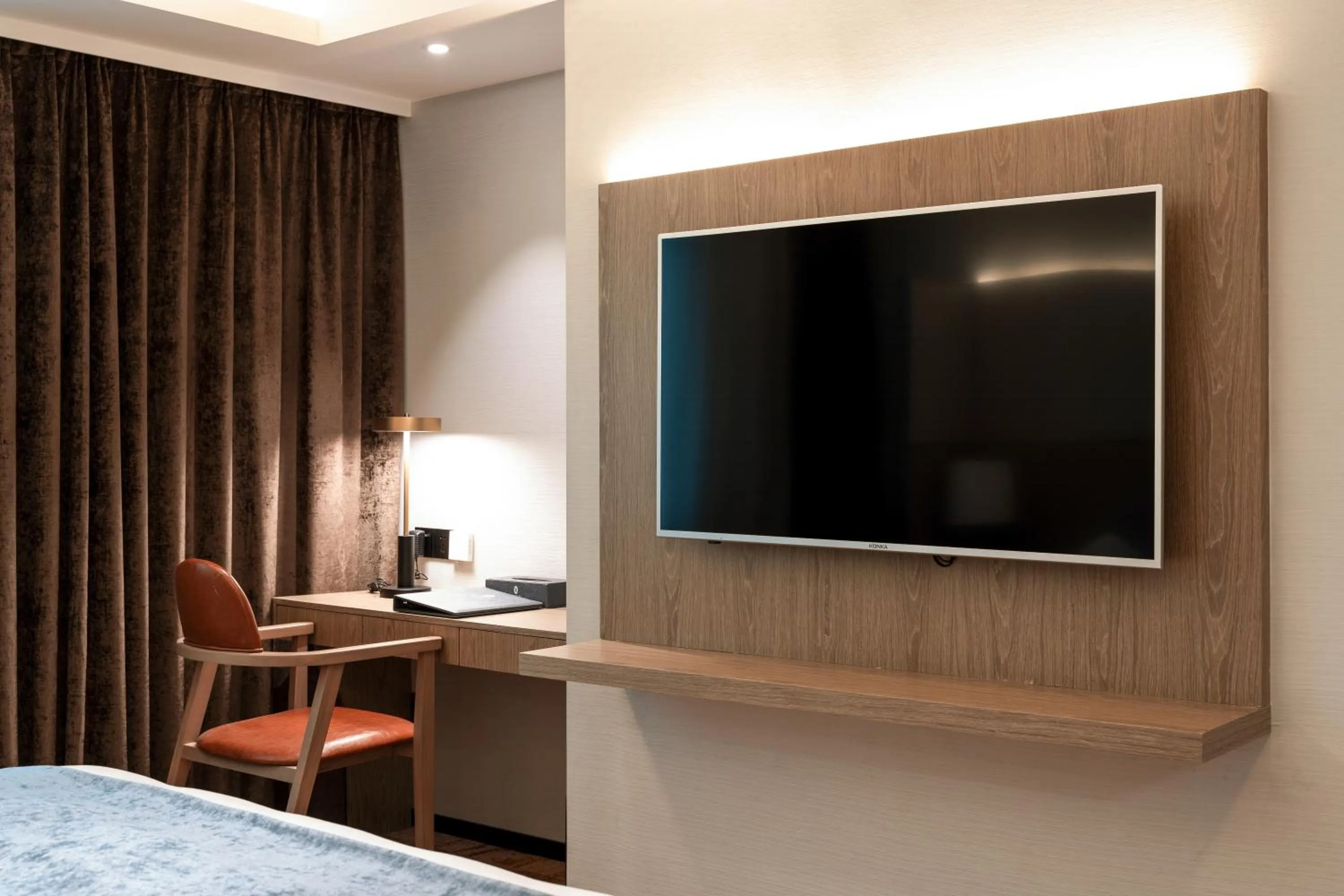 TV and multimedia, Bed in Zhong Tai Lai Hotel Shenzhen