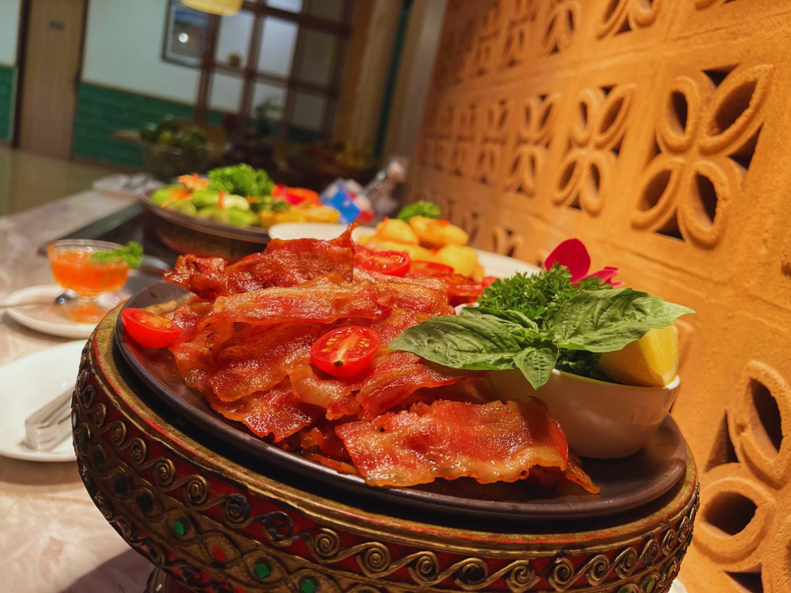 Buffet breakfast in Sunday Villa Sirilanna Hotel