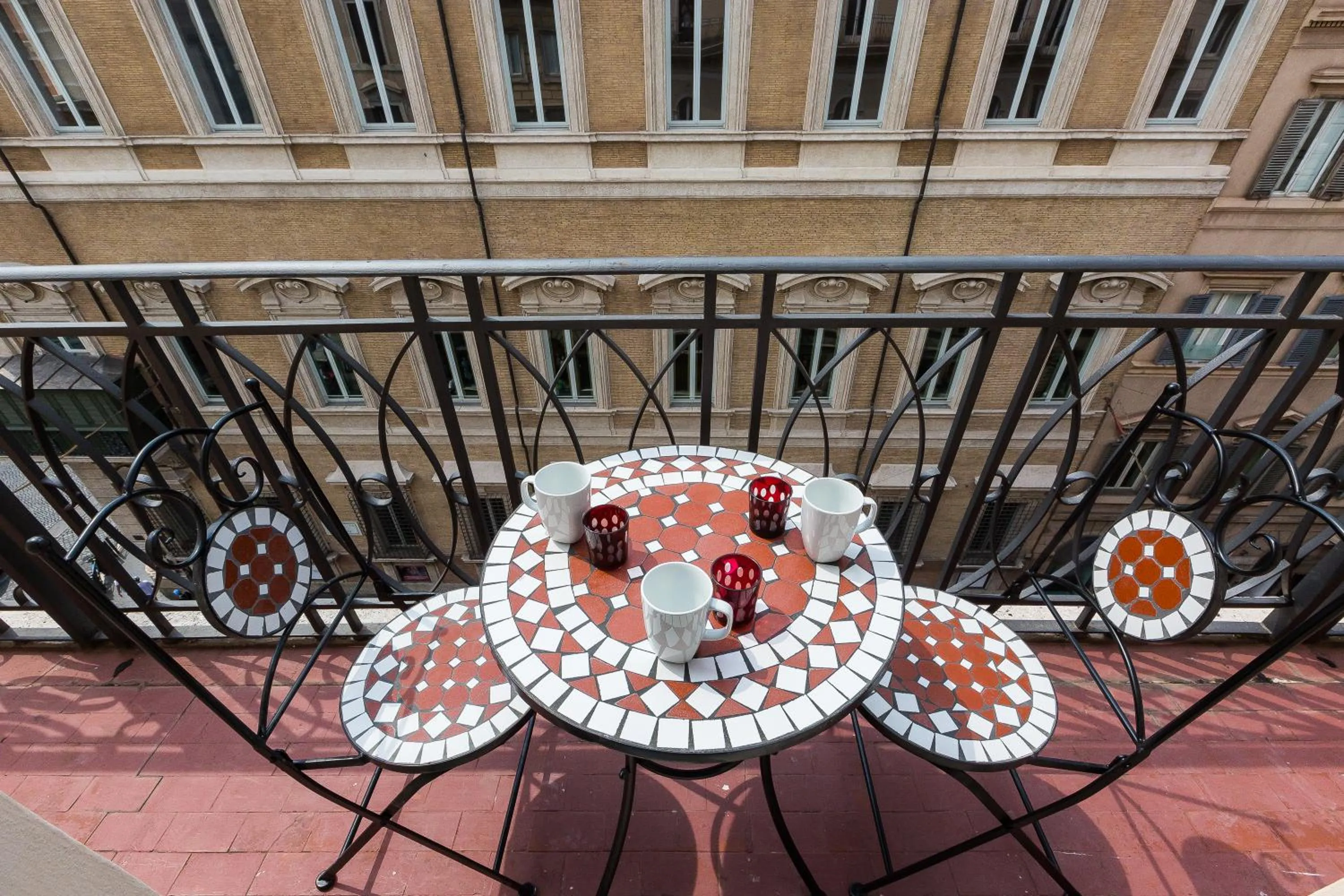 Patio in Amazing Piazza Venezia Suites