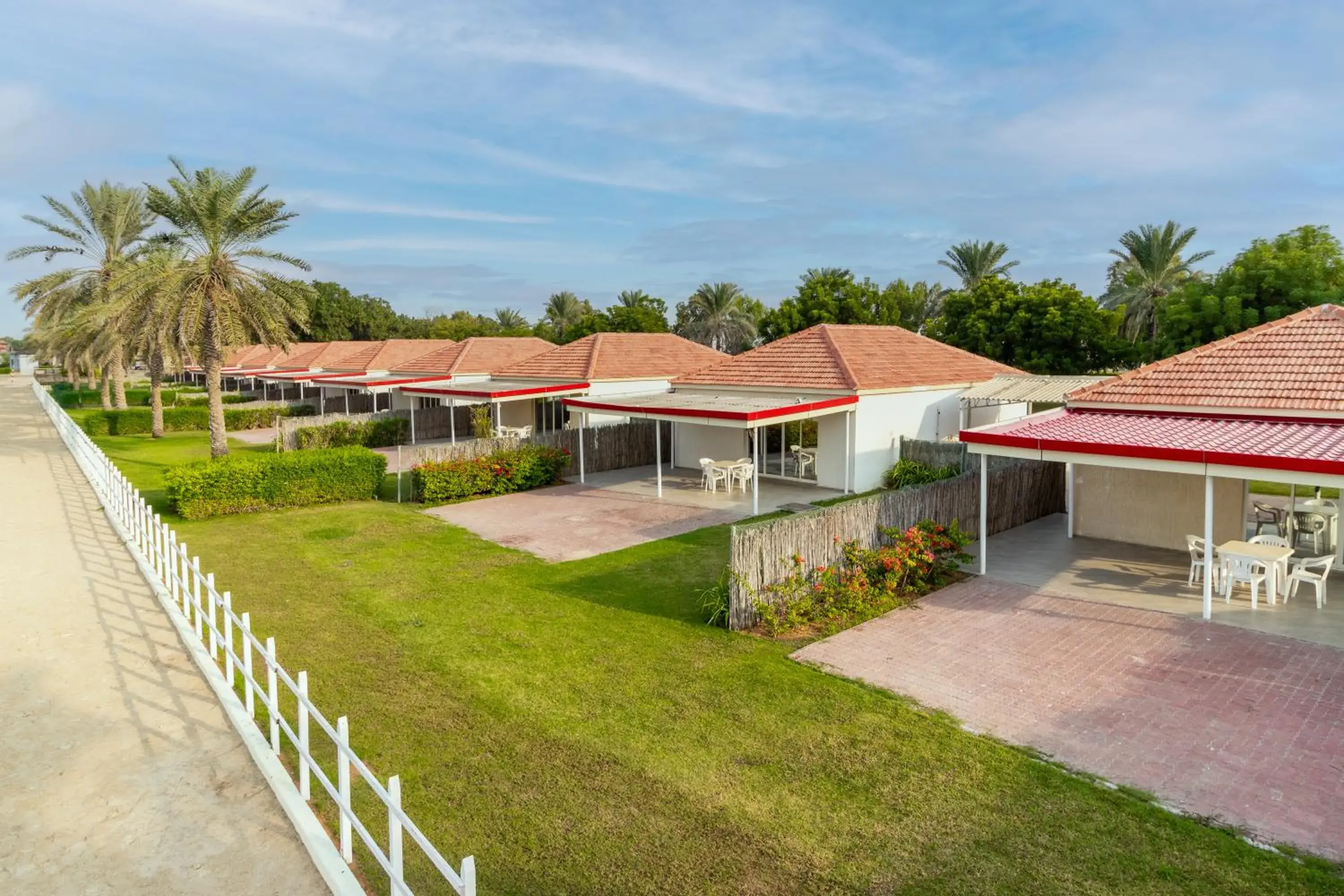 Garden view in Barracuda Resort Garden view in Barracuda Resort