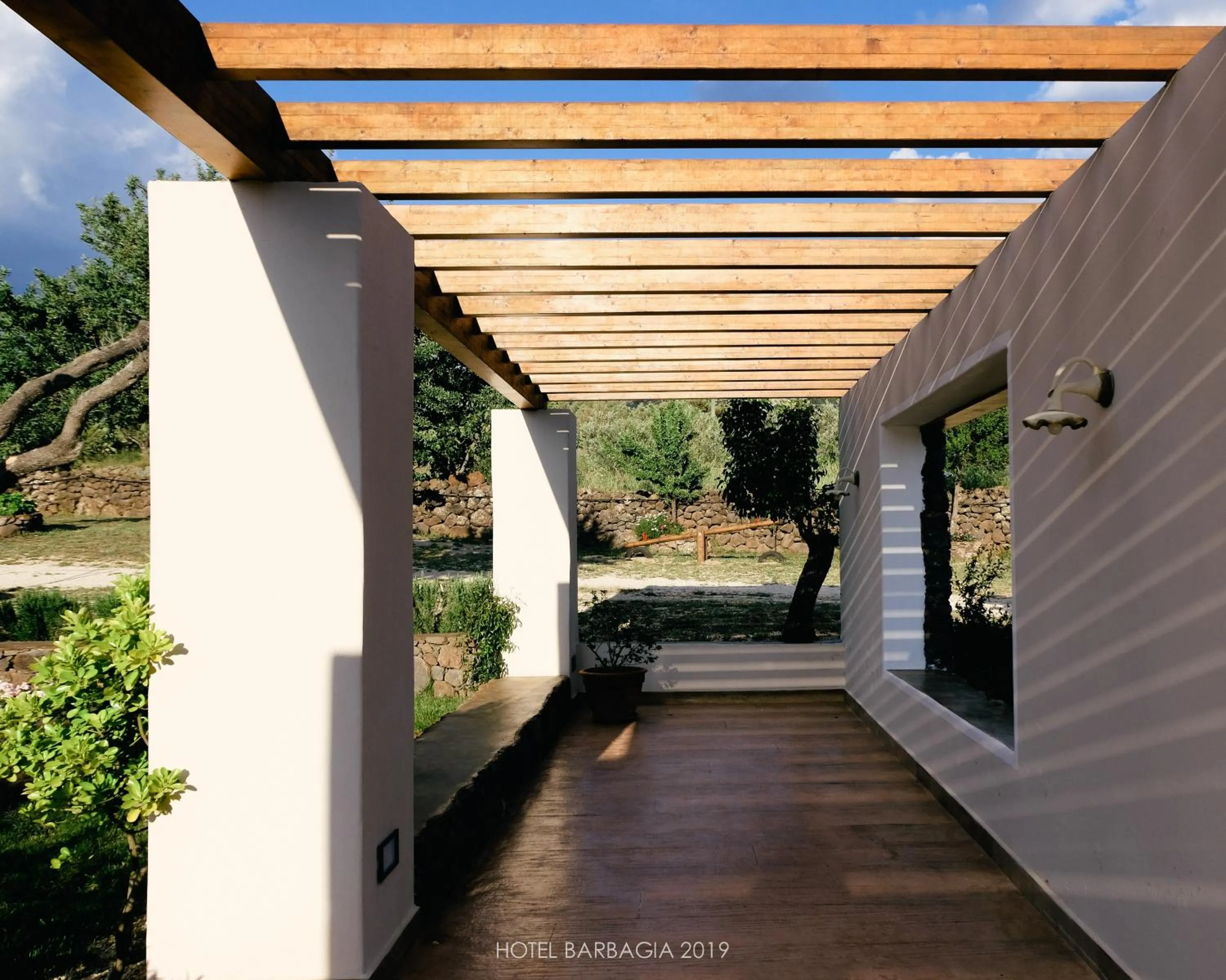 Patio in Hotel Barbagia