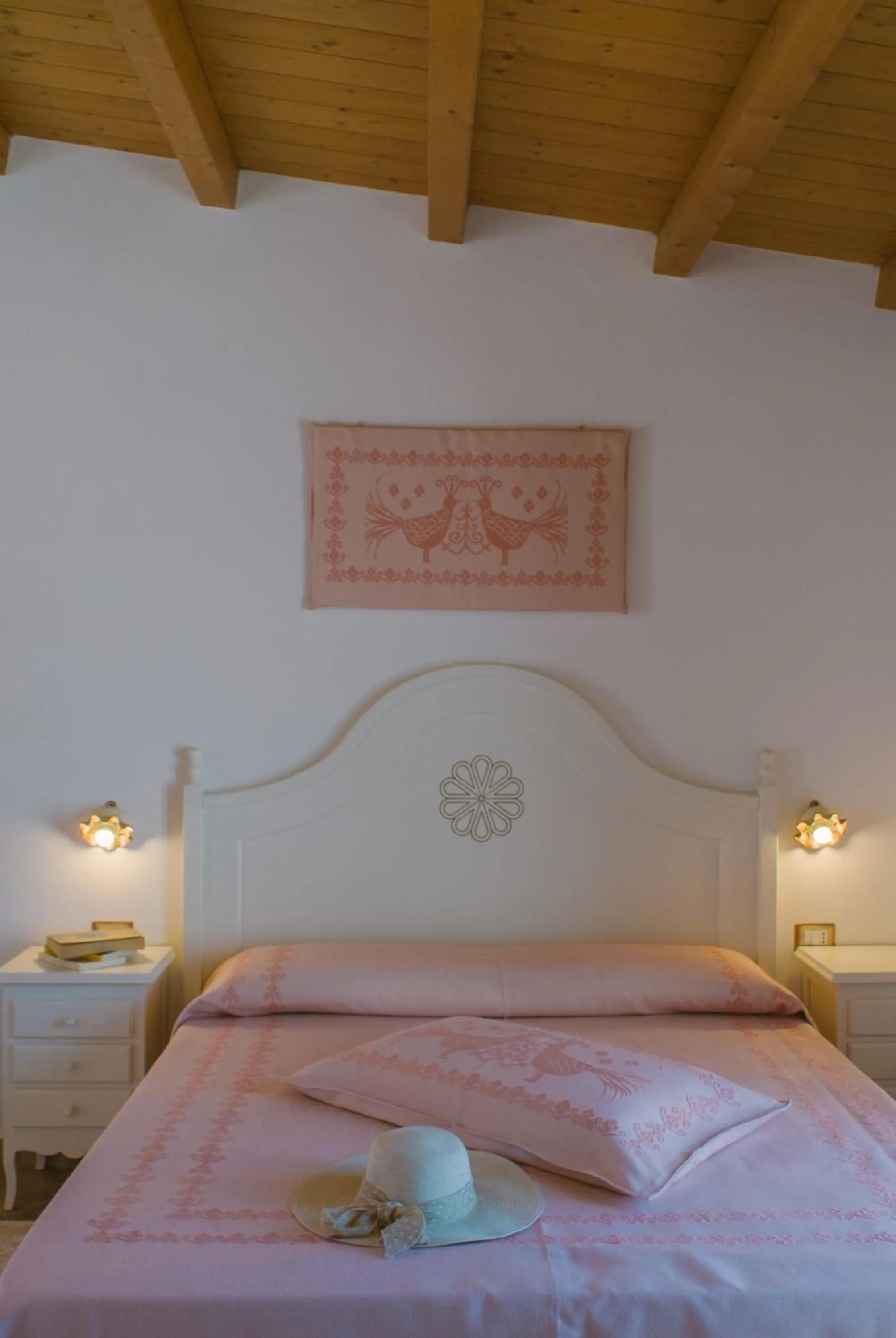 Bed in Hotel Barbagia