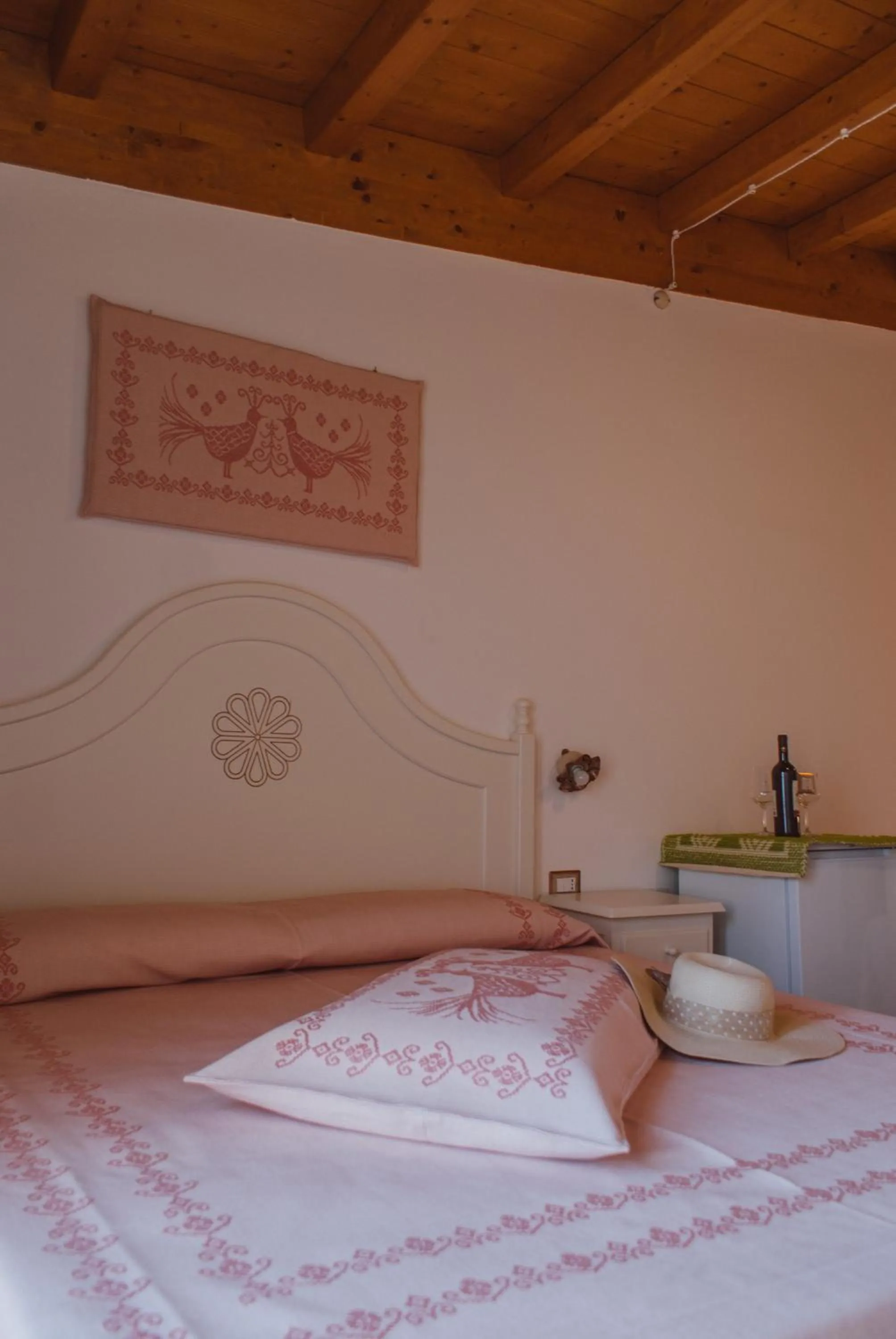 Bed in Hotel Barbagia