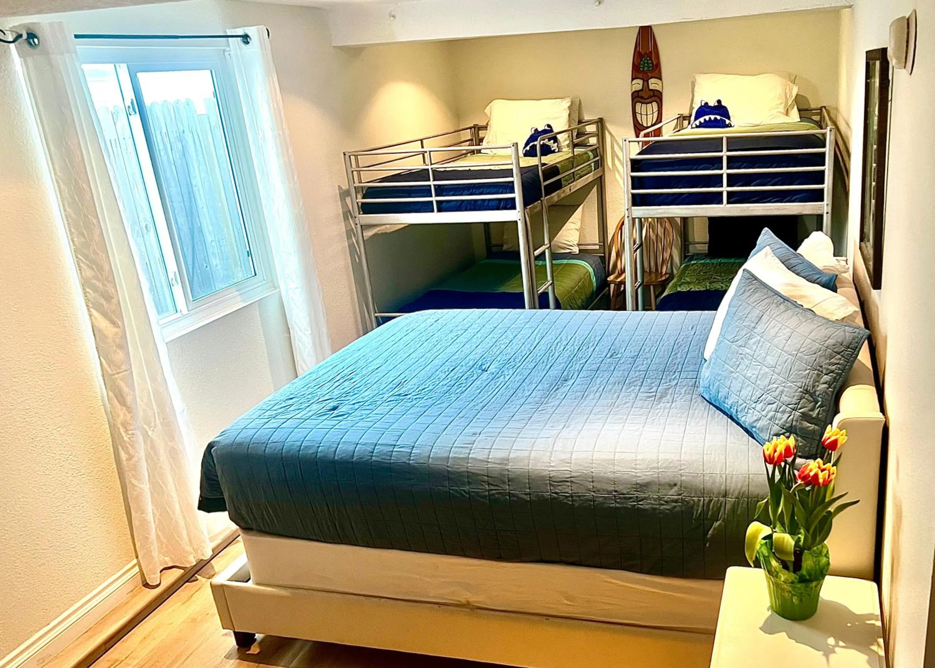 Bed in Sweet Beach Duplex