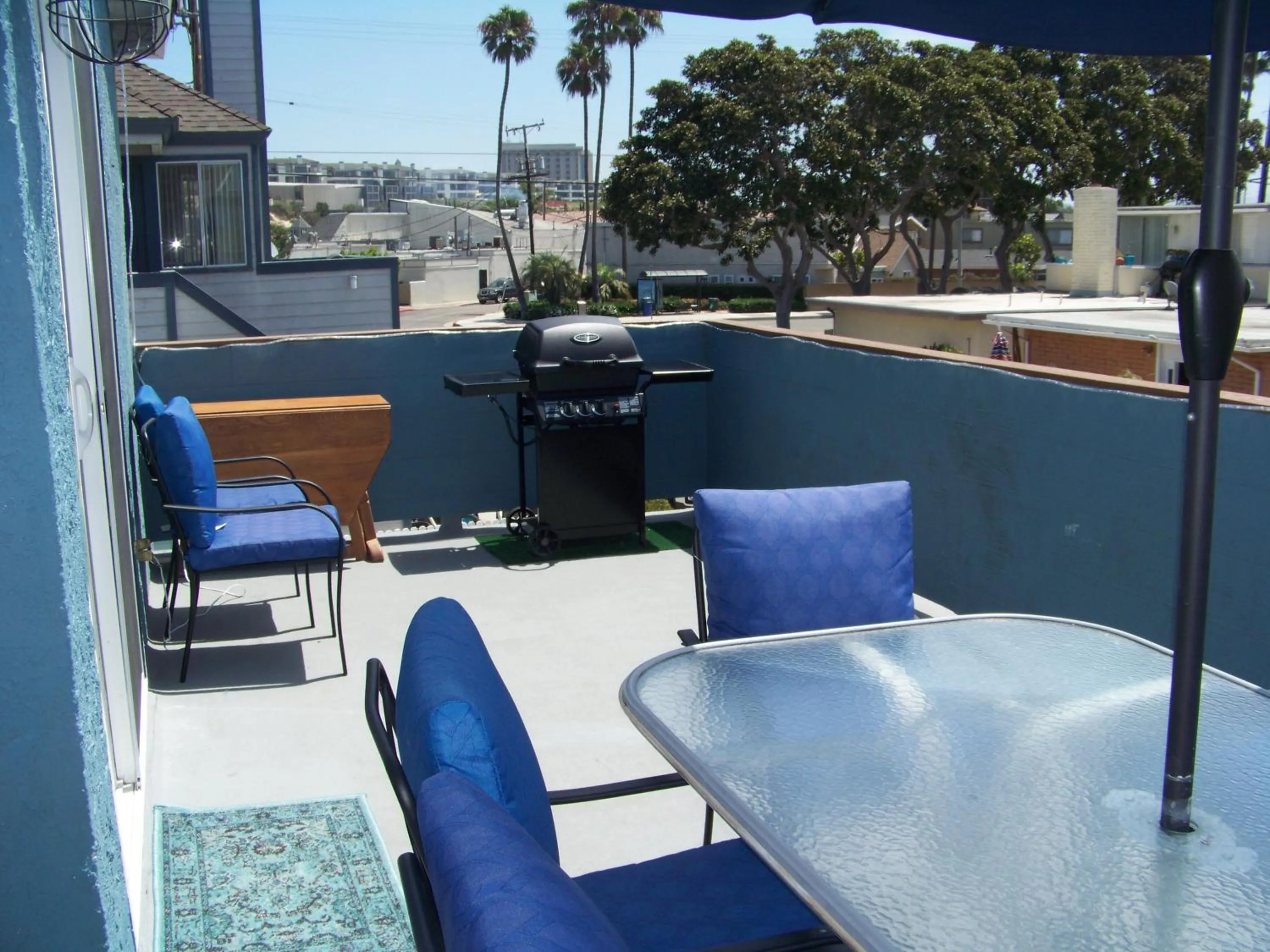 Balcony/Terrace in Sweet Beach Duplex