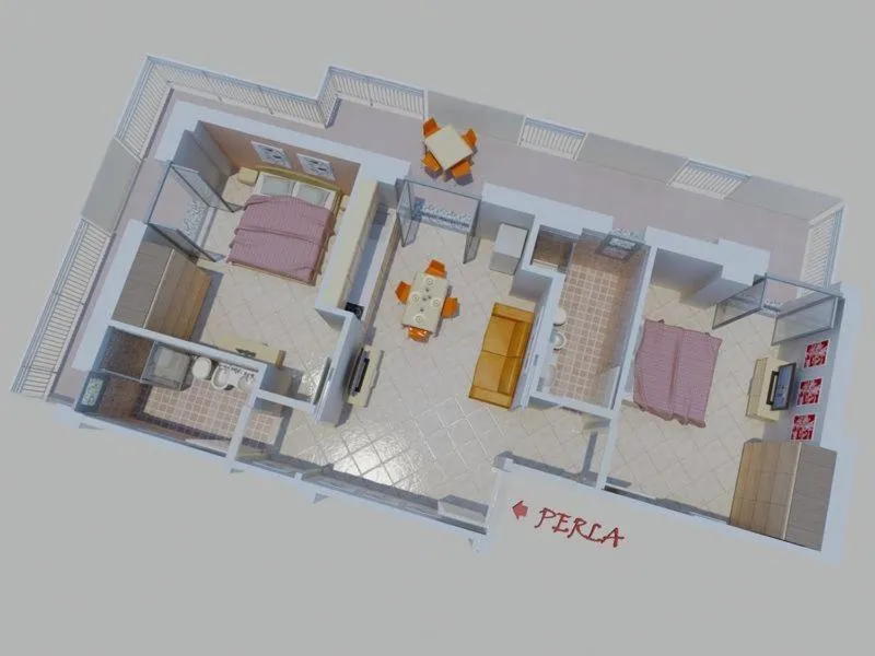 Floor plan in Residence Perla