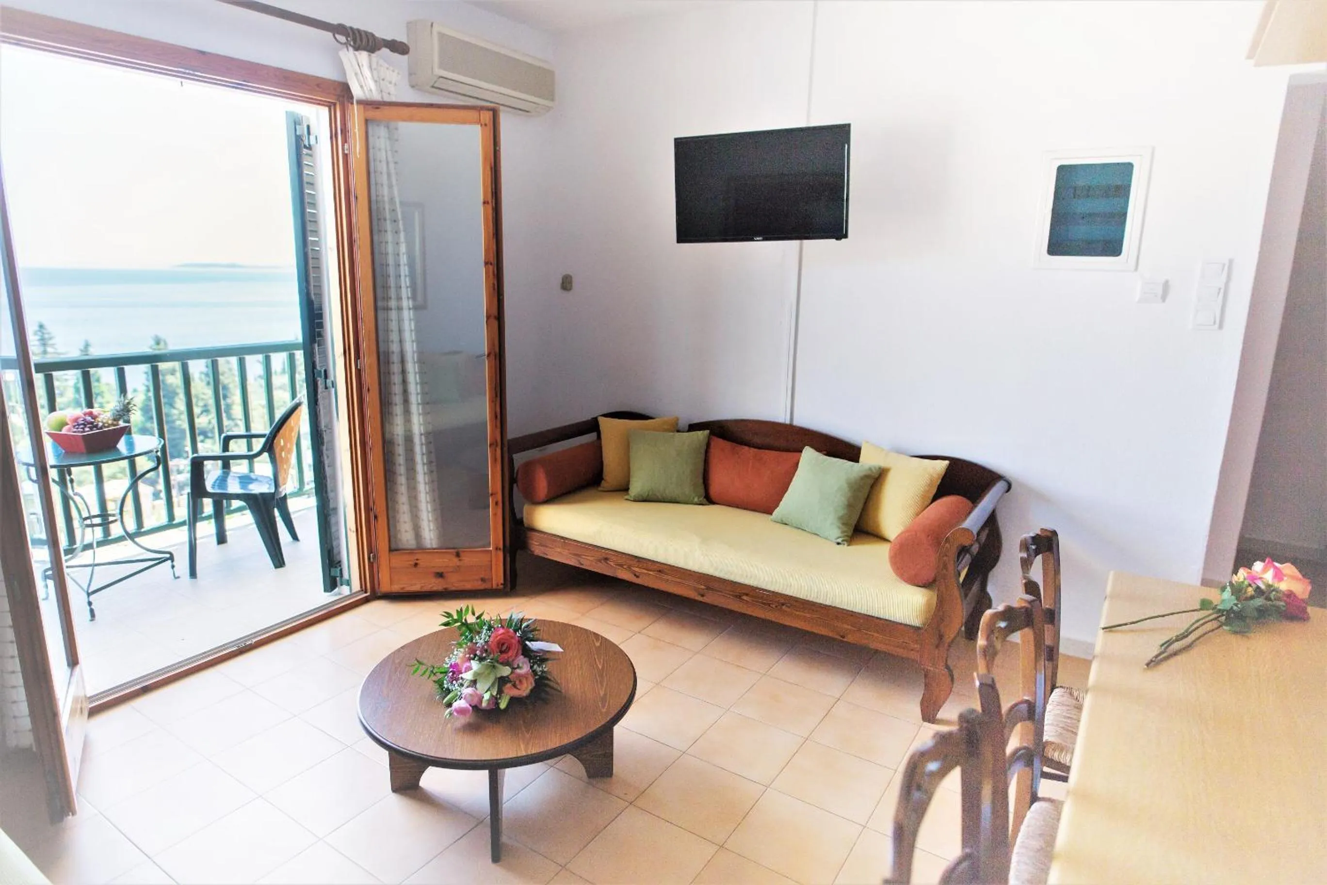 Living room in Corfu Aqua Nisaki