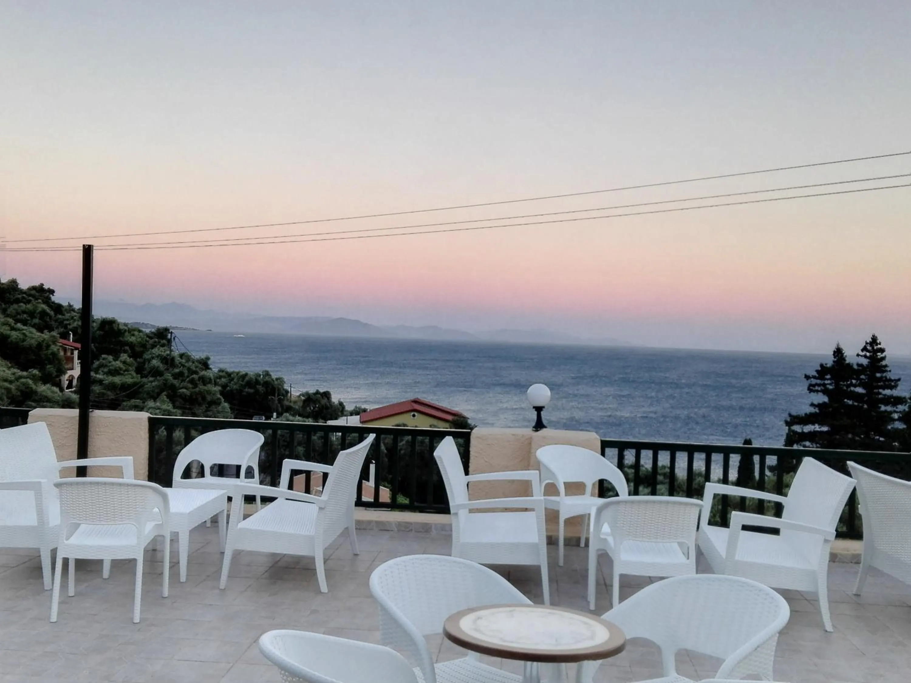 Seating area in Corfu Aqua Nisaki