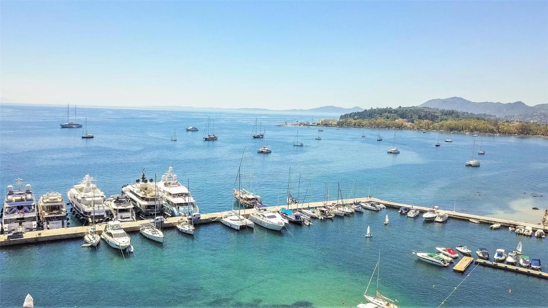 Natural landscape in Corfu Aqua Nisaki