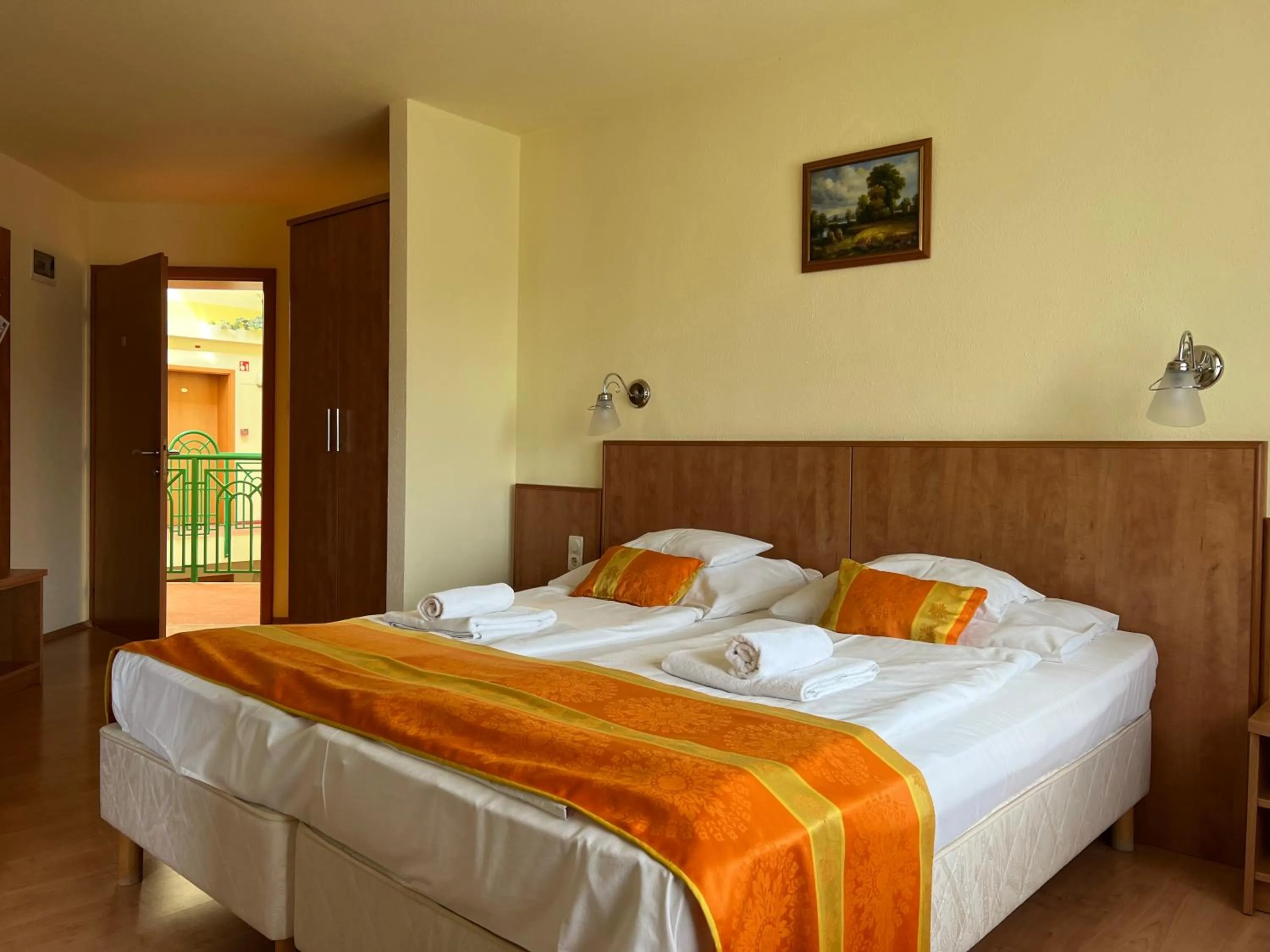 Decorative detail, Bed in Aqua Therm Hotel