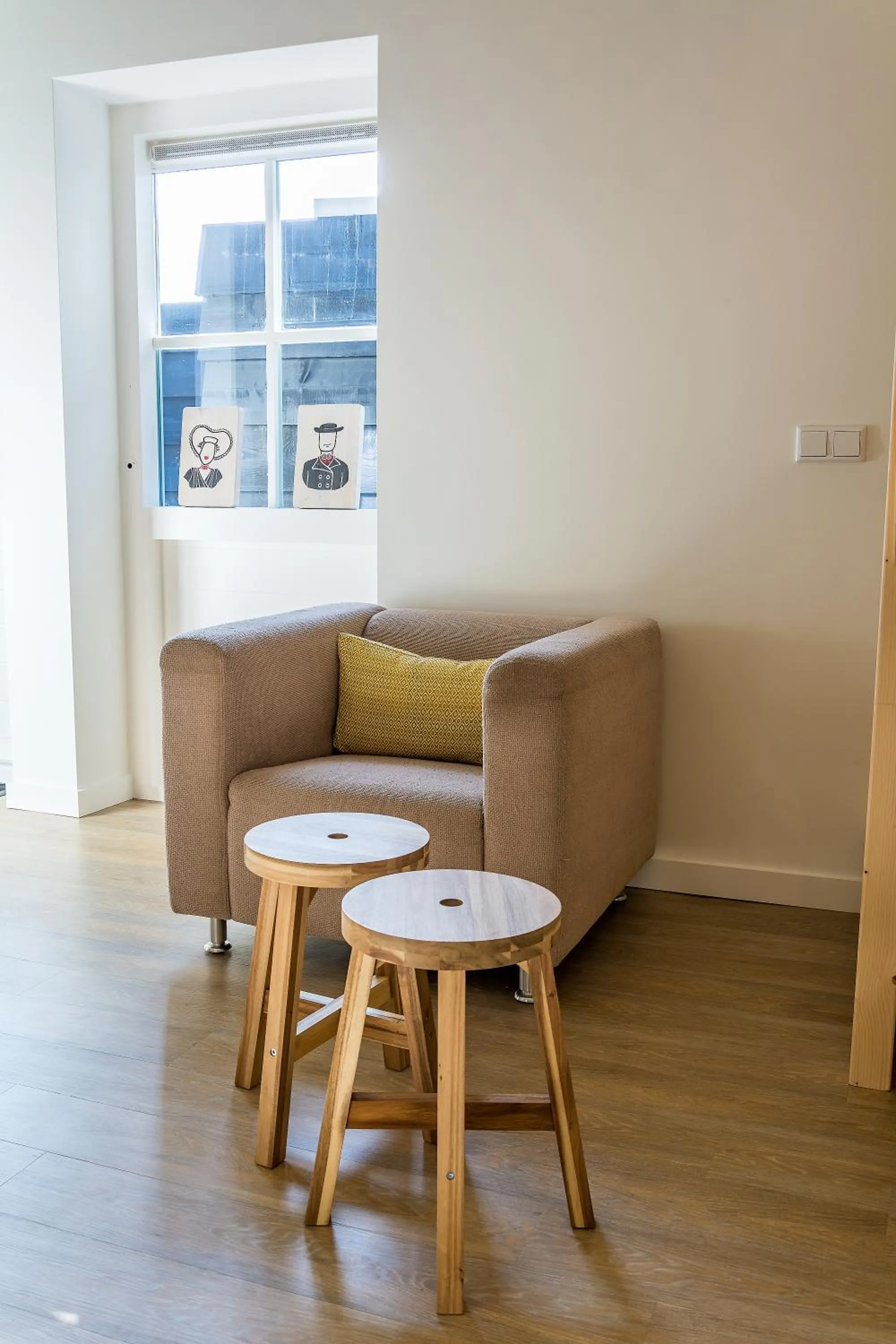 Living room in Slapen aan de Bosweg