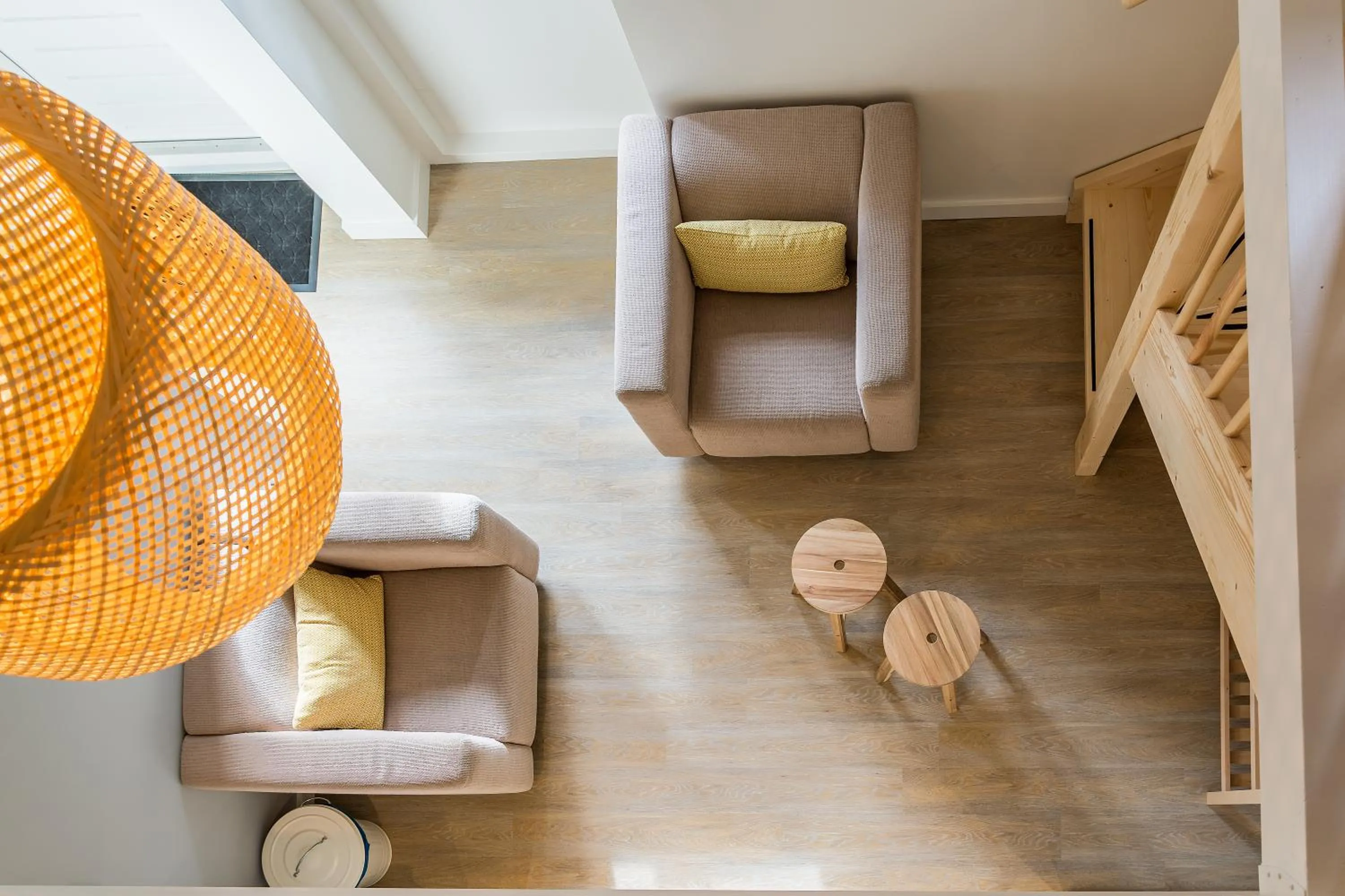 Living room in Slapen aan de Bosweg