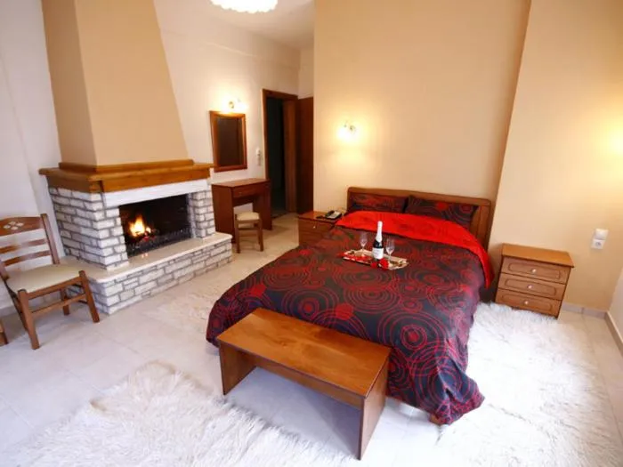 Bed in Hotel Ilianna