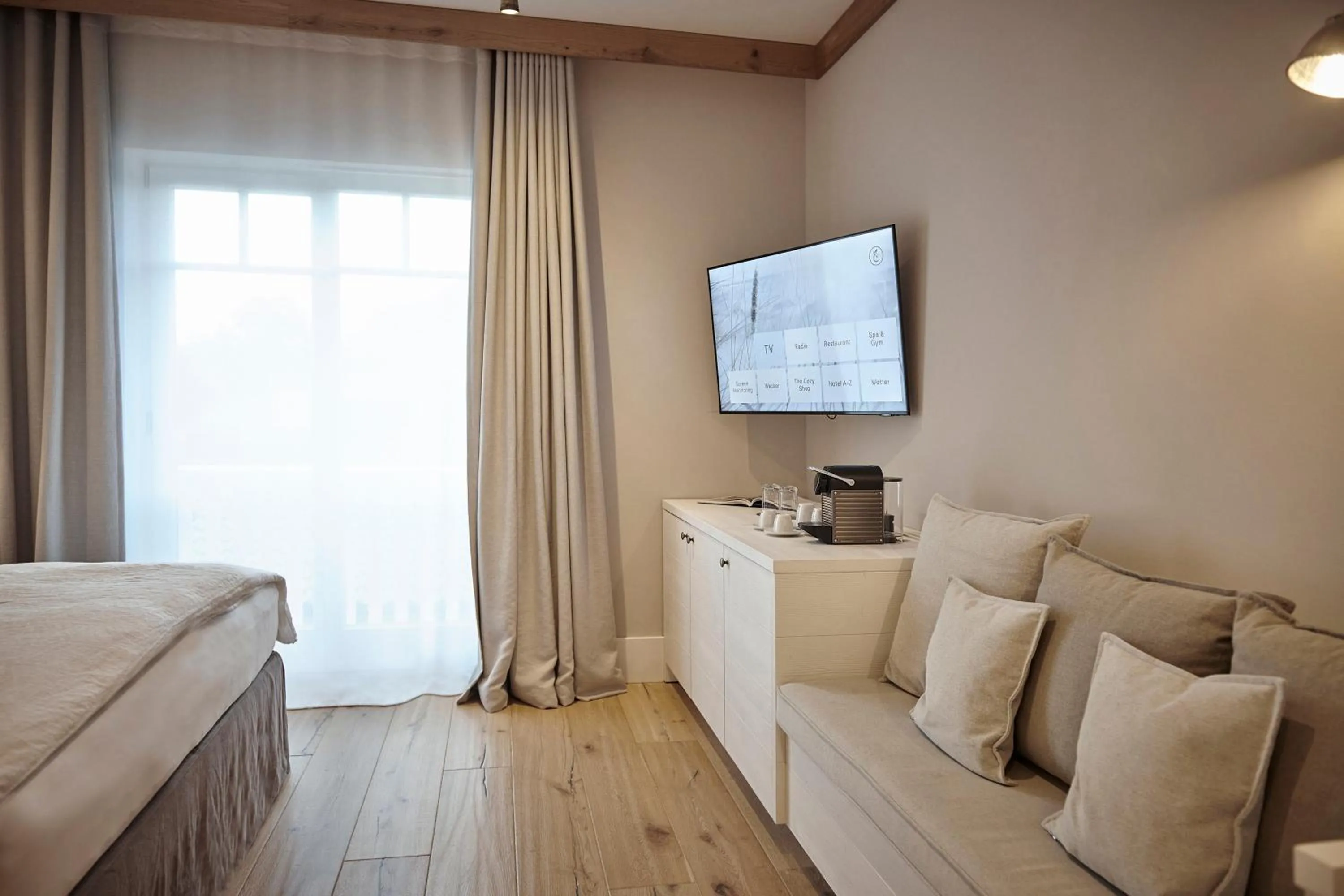 Bed in The Cozy Hotel & Lofts Timmendorfer Strand