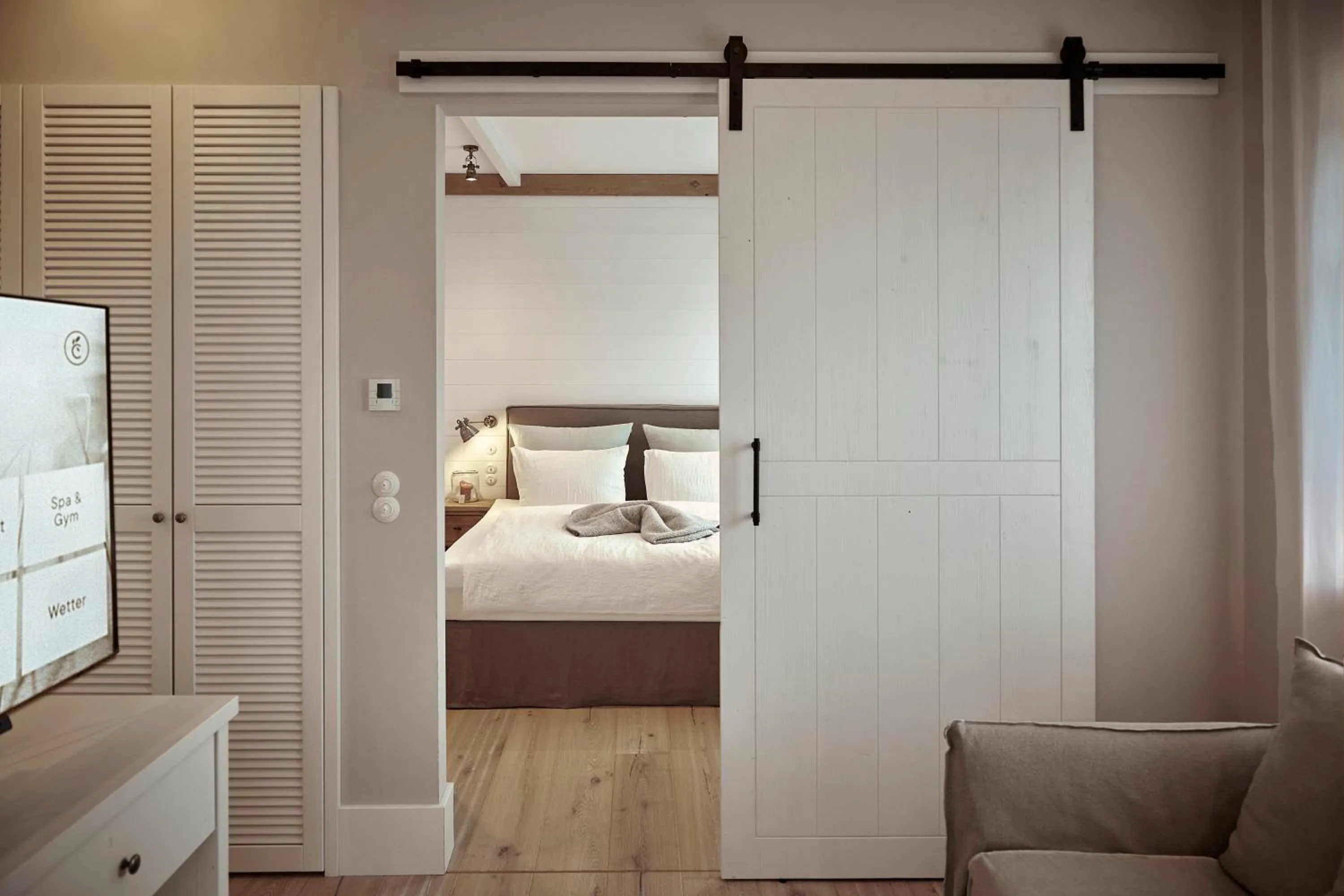 Bed in The Cozy Hotel & Lofts Timmendorfer Strand