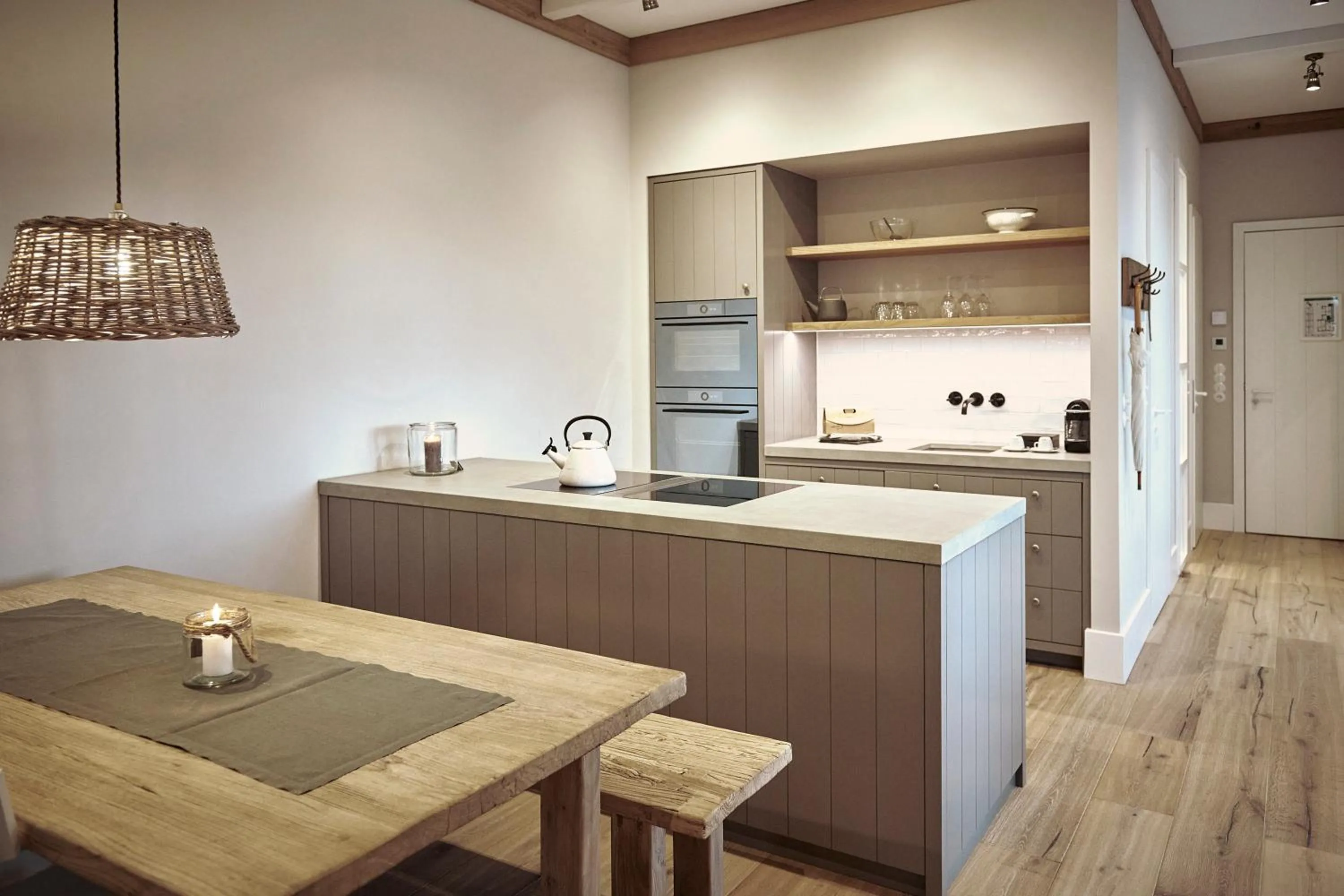 Kitchen or kitchenette in The Cozy Hotel & Lofts Timmendorfer Strand