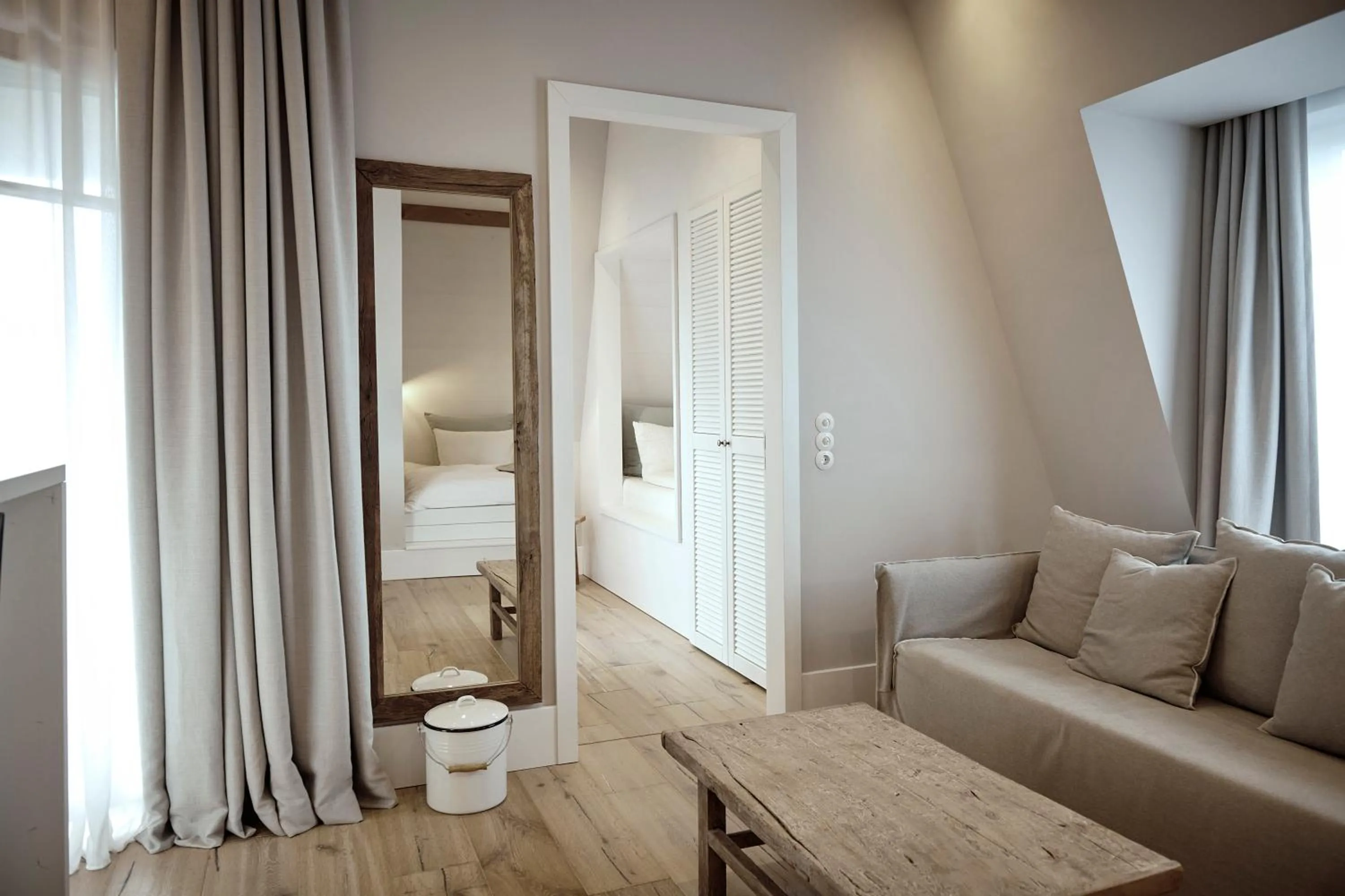 Bed in The Cozy Hotel & Lofts Timmendorfer Strand