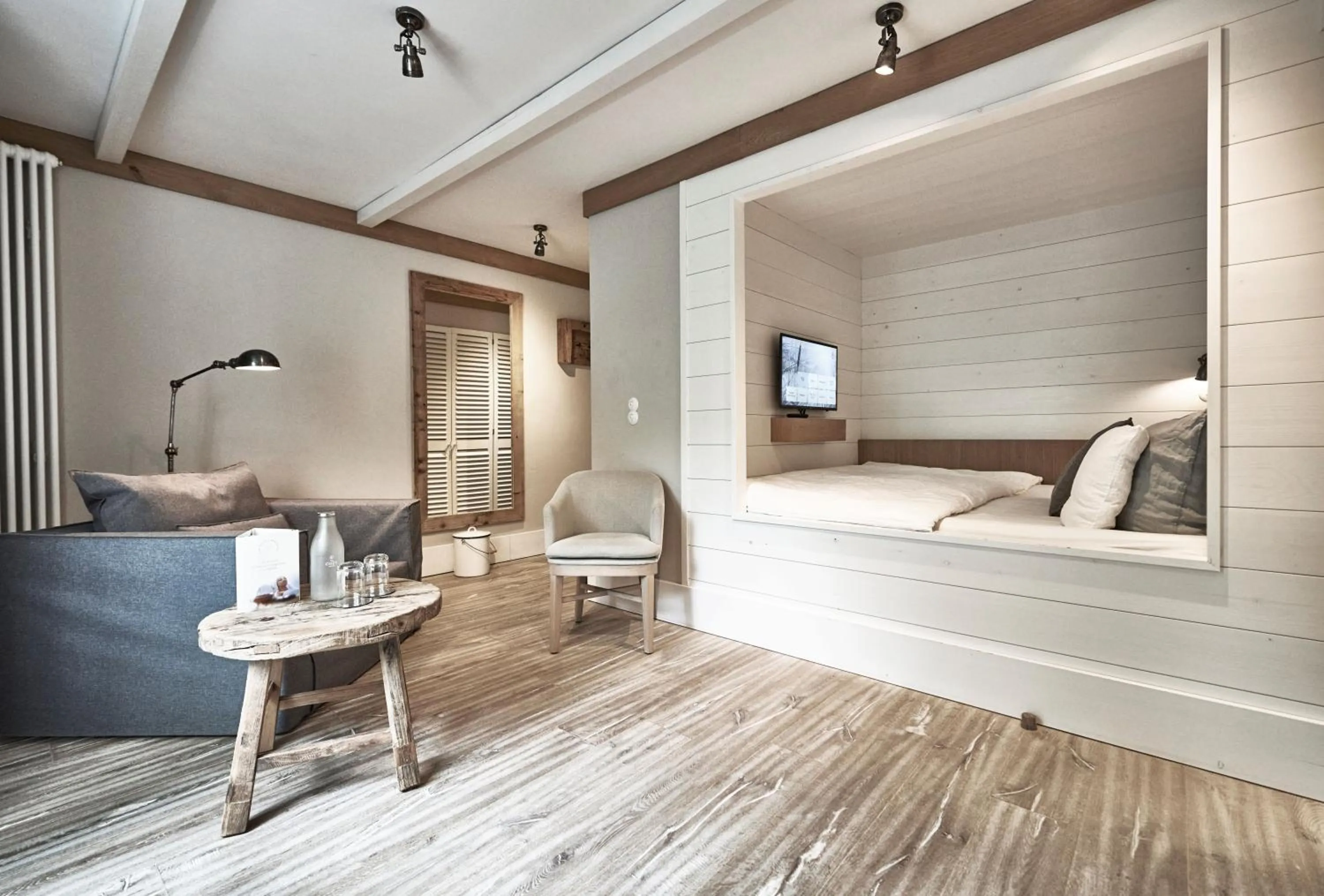 Bed in The Cozy Hotel & Lofts Timmendorfer Strand