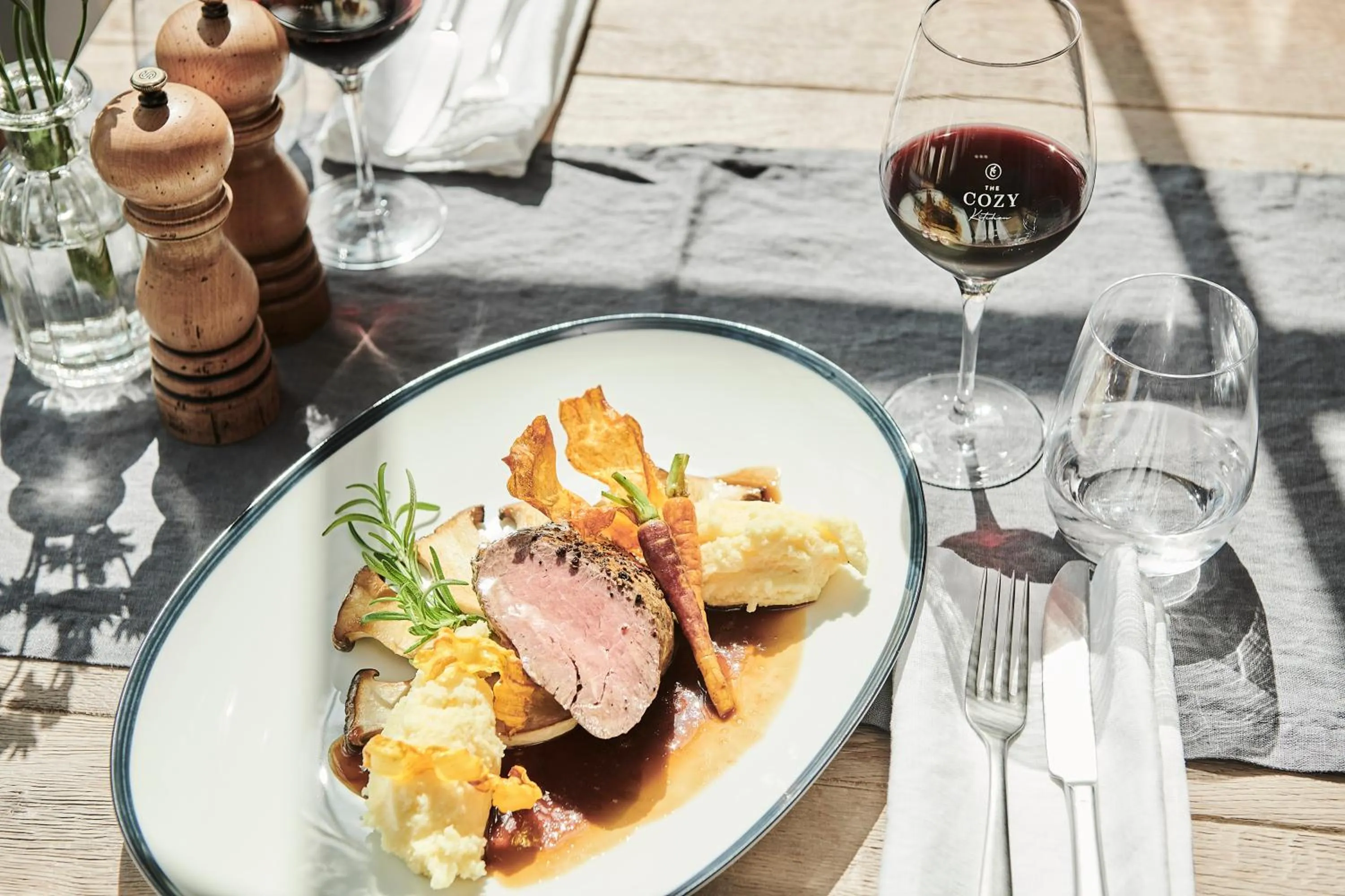 Food and drinks in The Cozy Hotel & Lofts Timmendorfer Strand