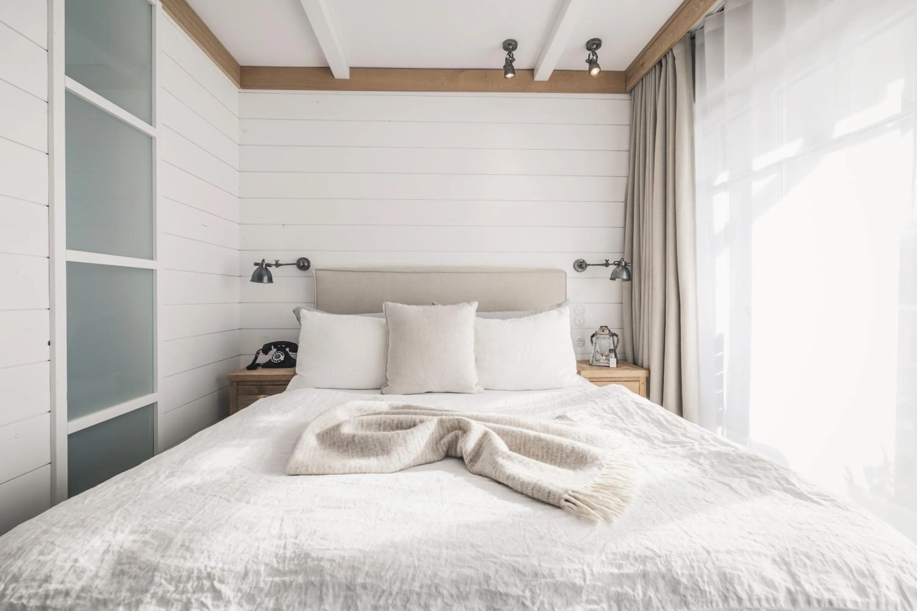 Bed in The Cozy Hotel & Lofts Timmendorfer Strand