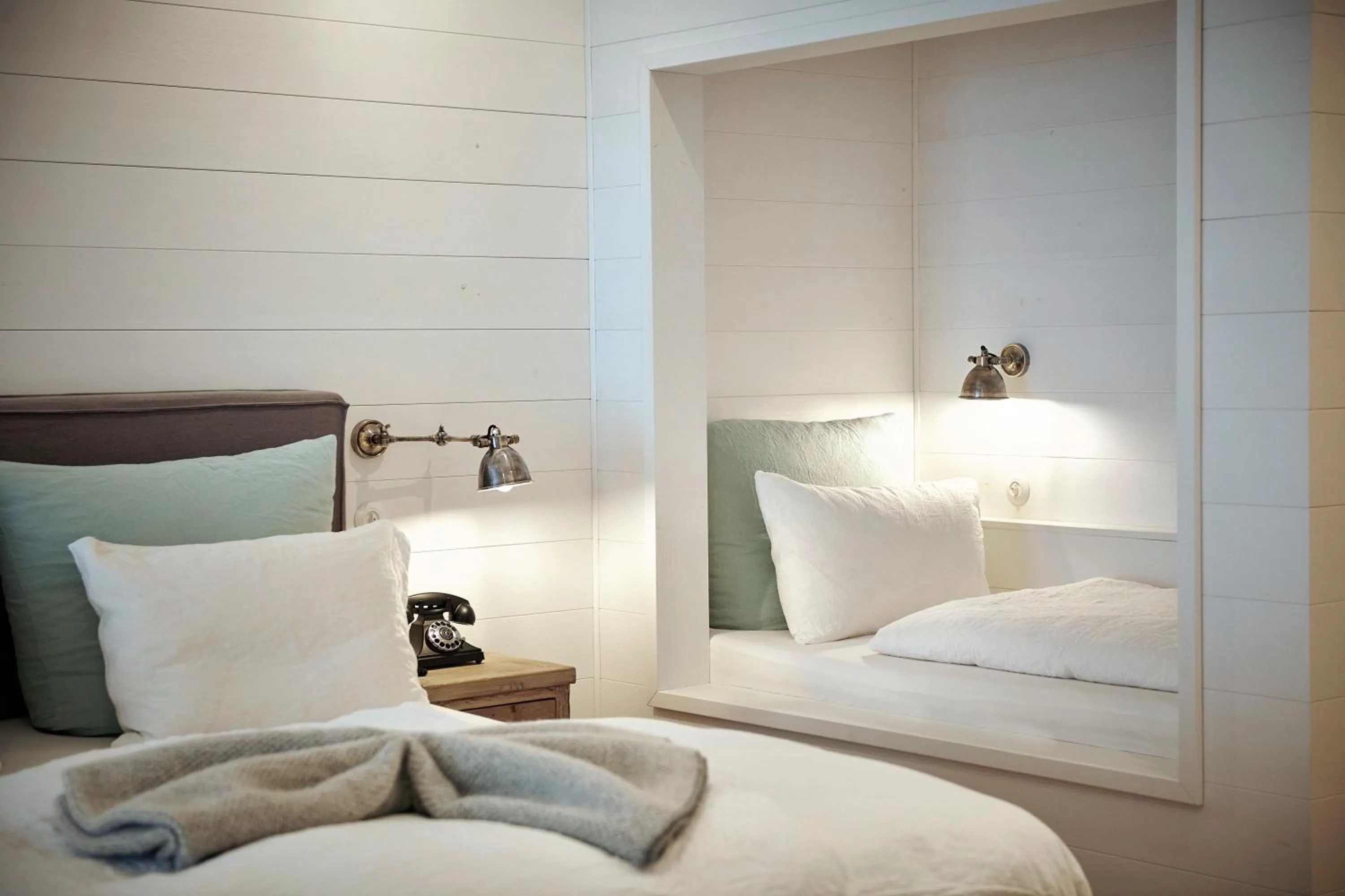 Bed in The Cozy Hotel & Lofts Timmendorfer Strand