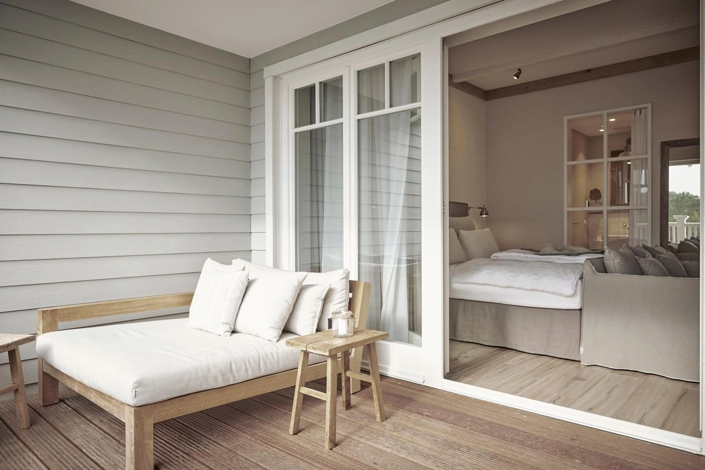 Bed in The Cozy Hotel & Lofts Timmendorfer Strand