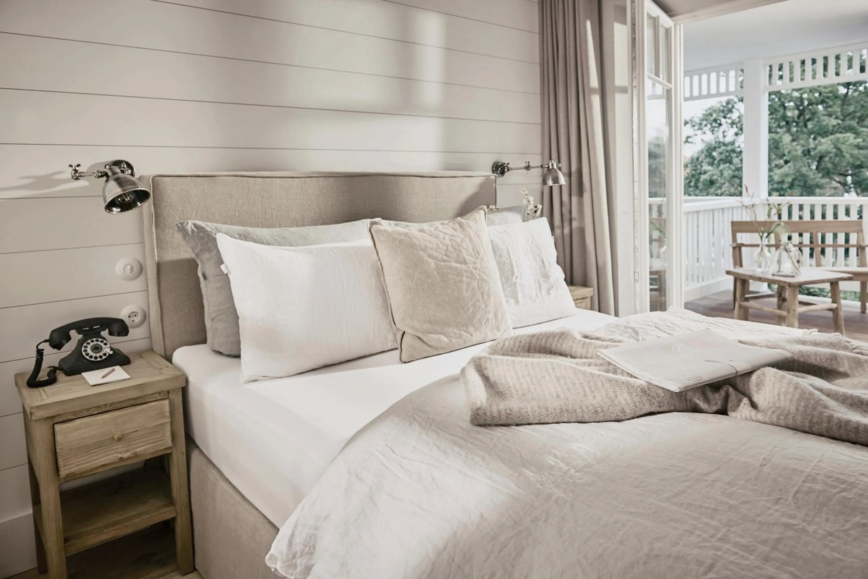 Bed in The Cozy Hotel & Lofts Timmendorfer Strand