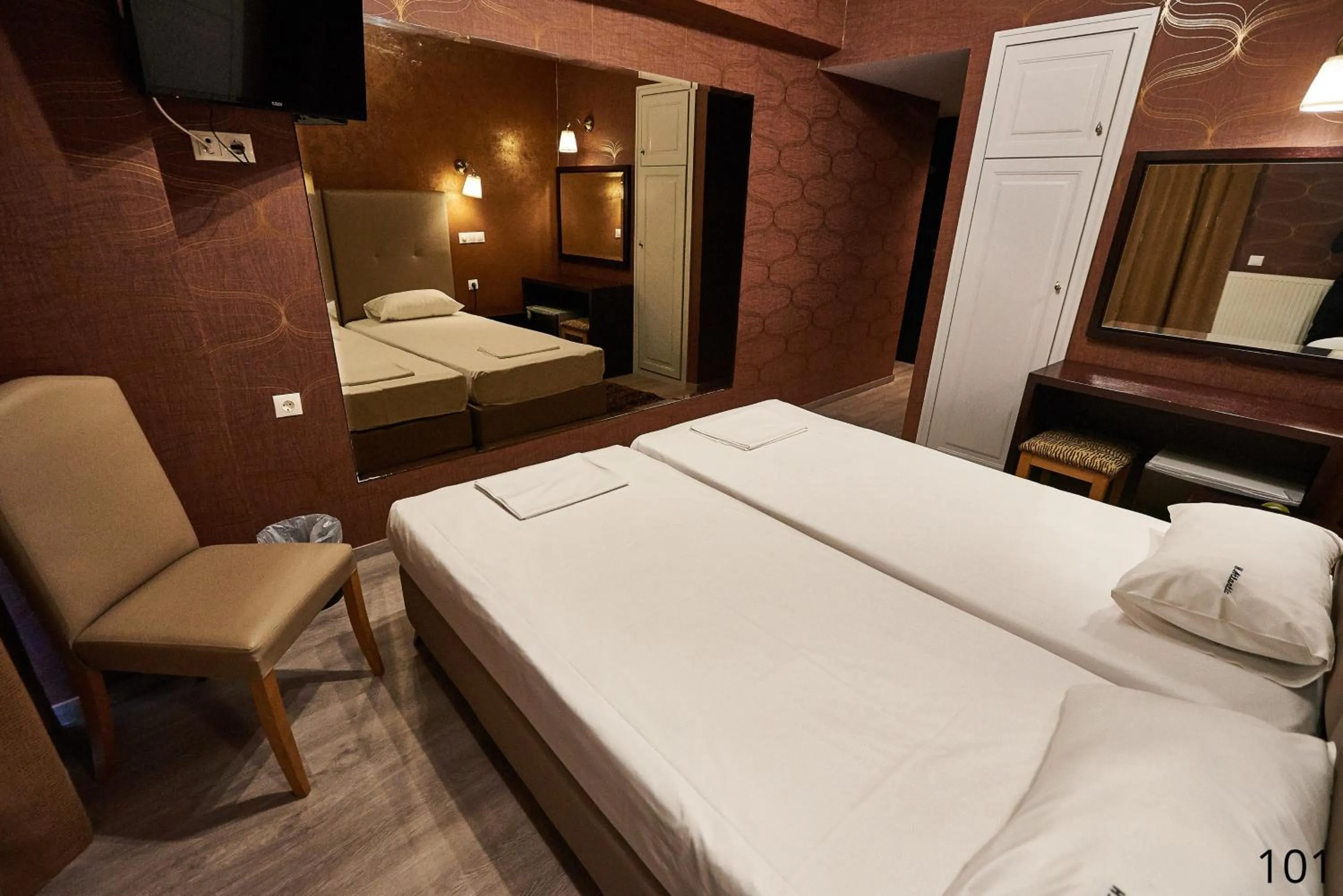 Bed in Atlantic Hotel