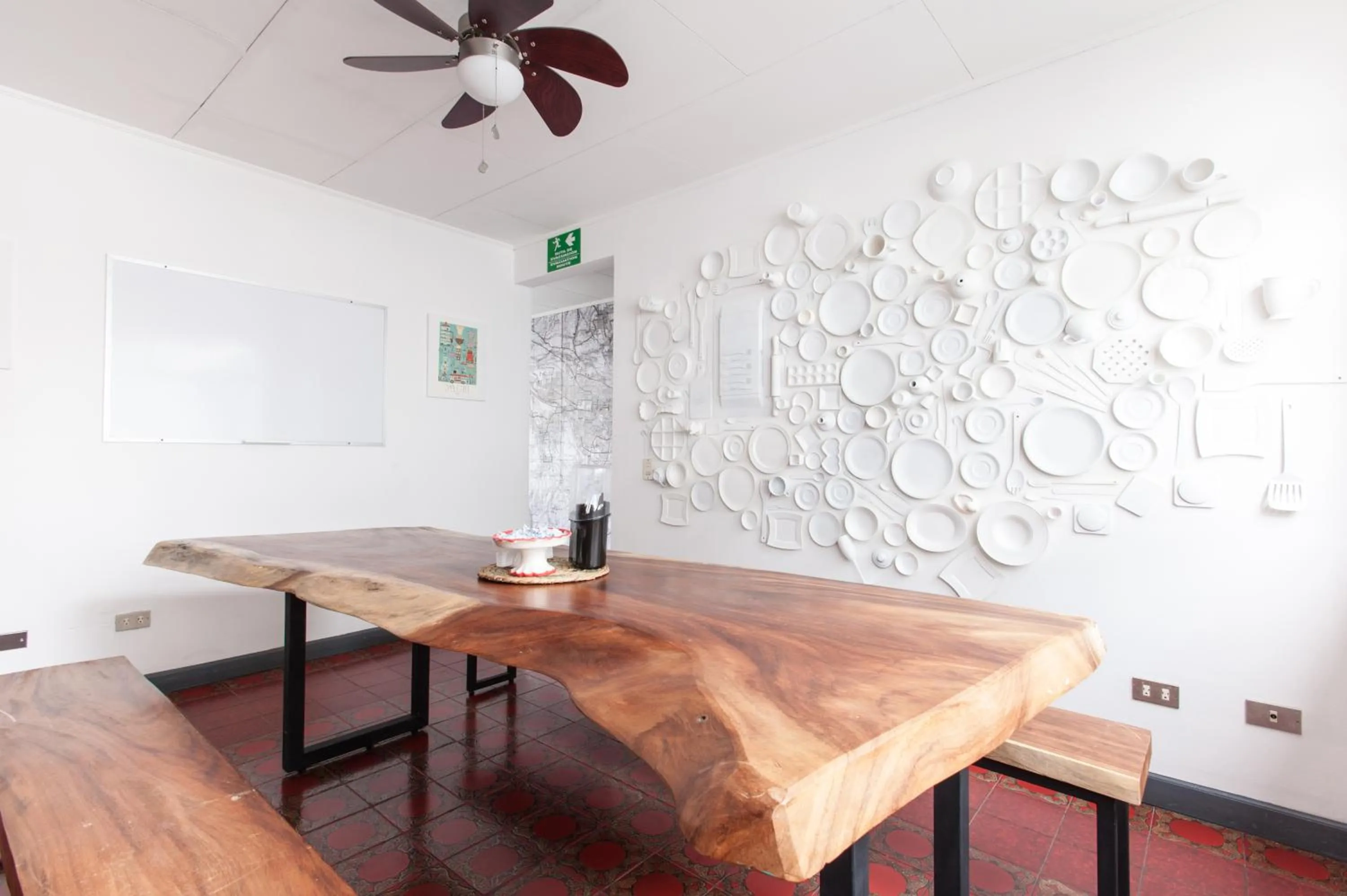 Kitchen or kitchenette in Capital Hostel de Ciudad