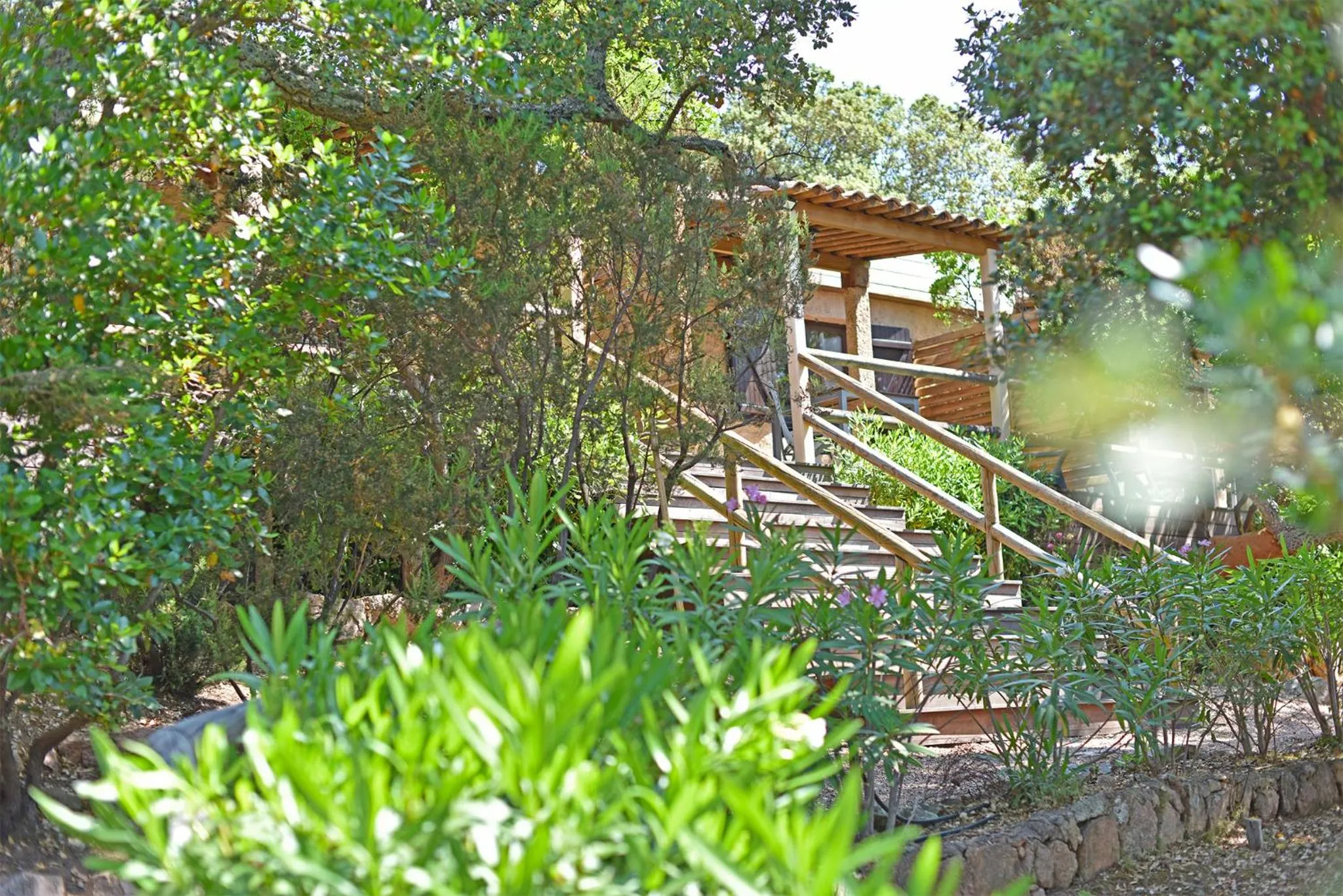 Garden in Bungalows Du Maquis