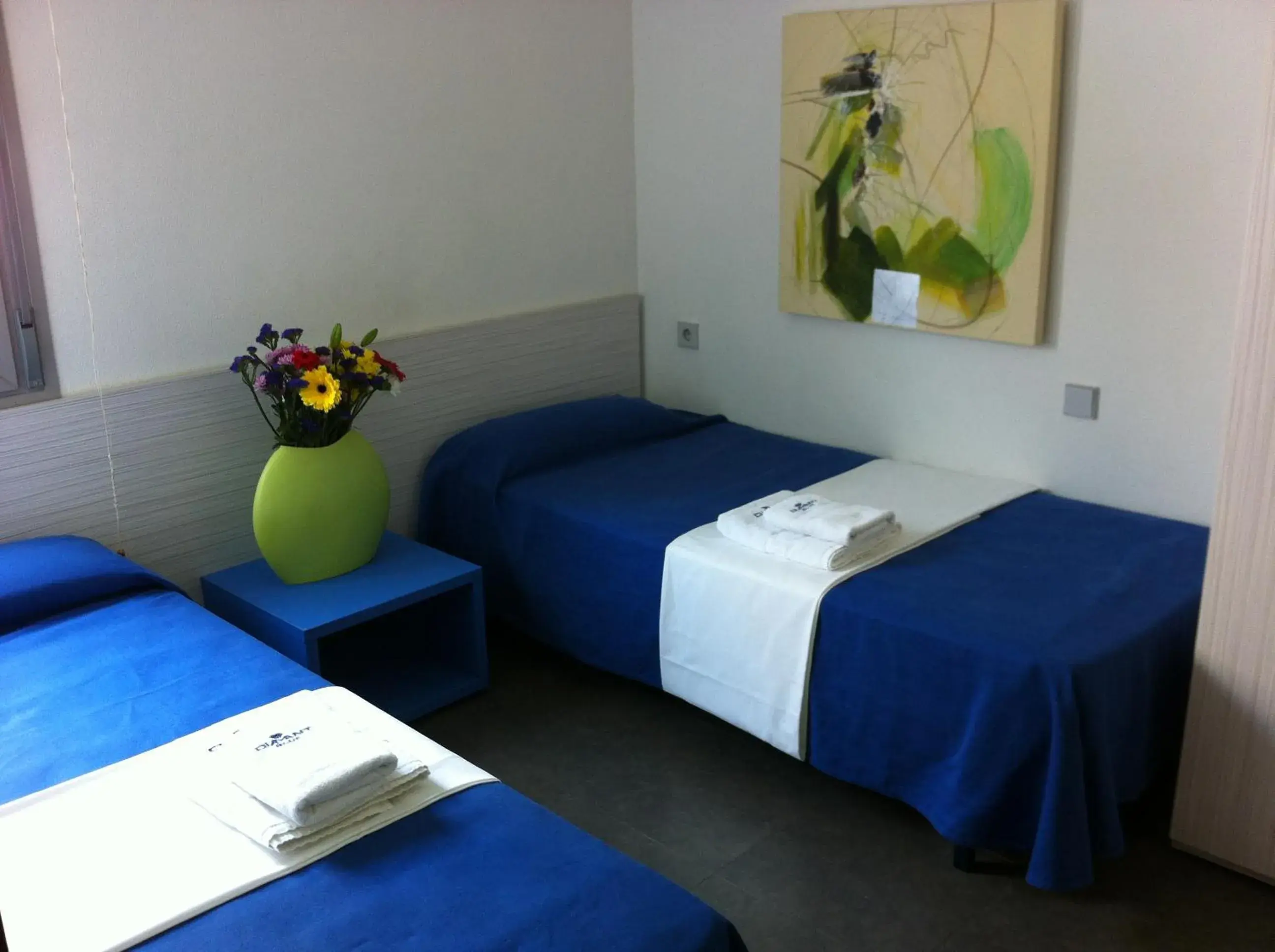Bedroom, Bed in Aparthotel Diamant Blue Bedroom, Bed in Aparthotel Diamant Blue