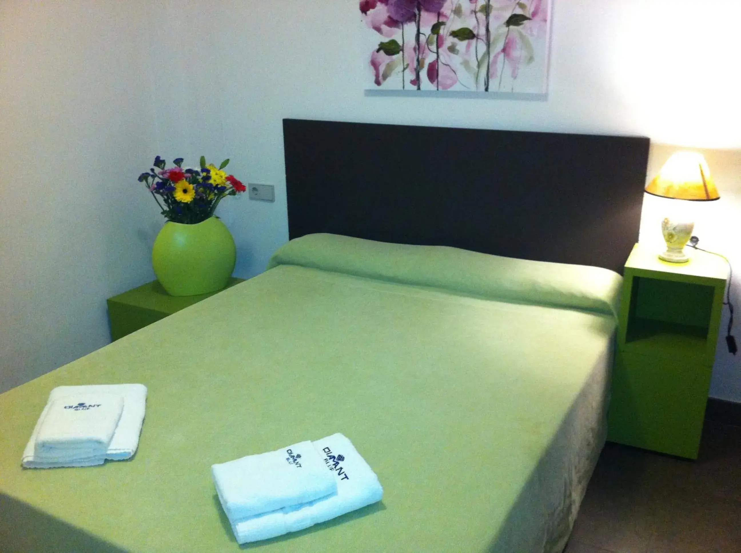 Bedroom, Bed in Aparthotel Diamant Blue Bedroom, Bed in Aparthotel Diamant Blue