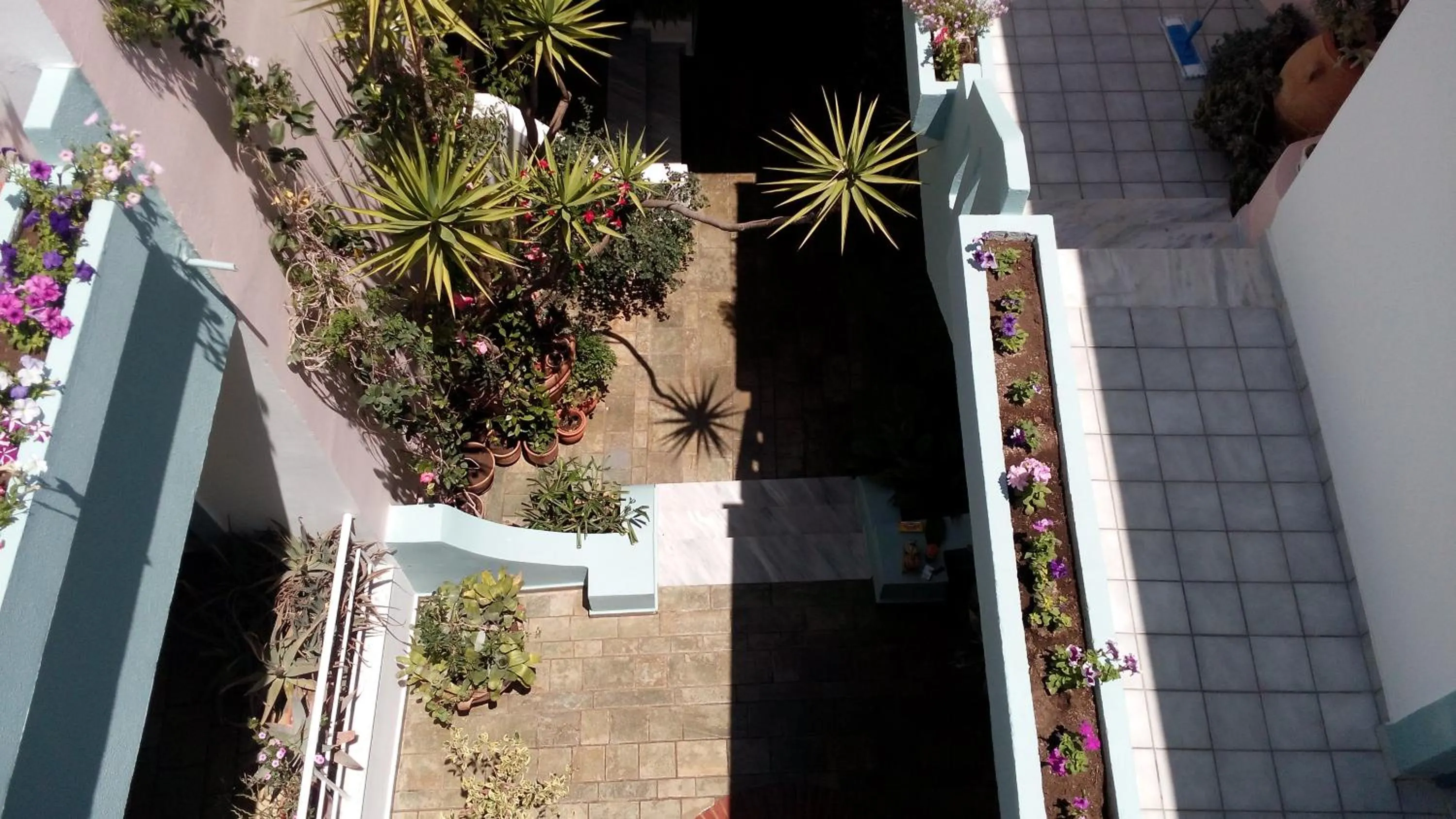 Bird's eye view in Hotel Kleopatra