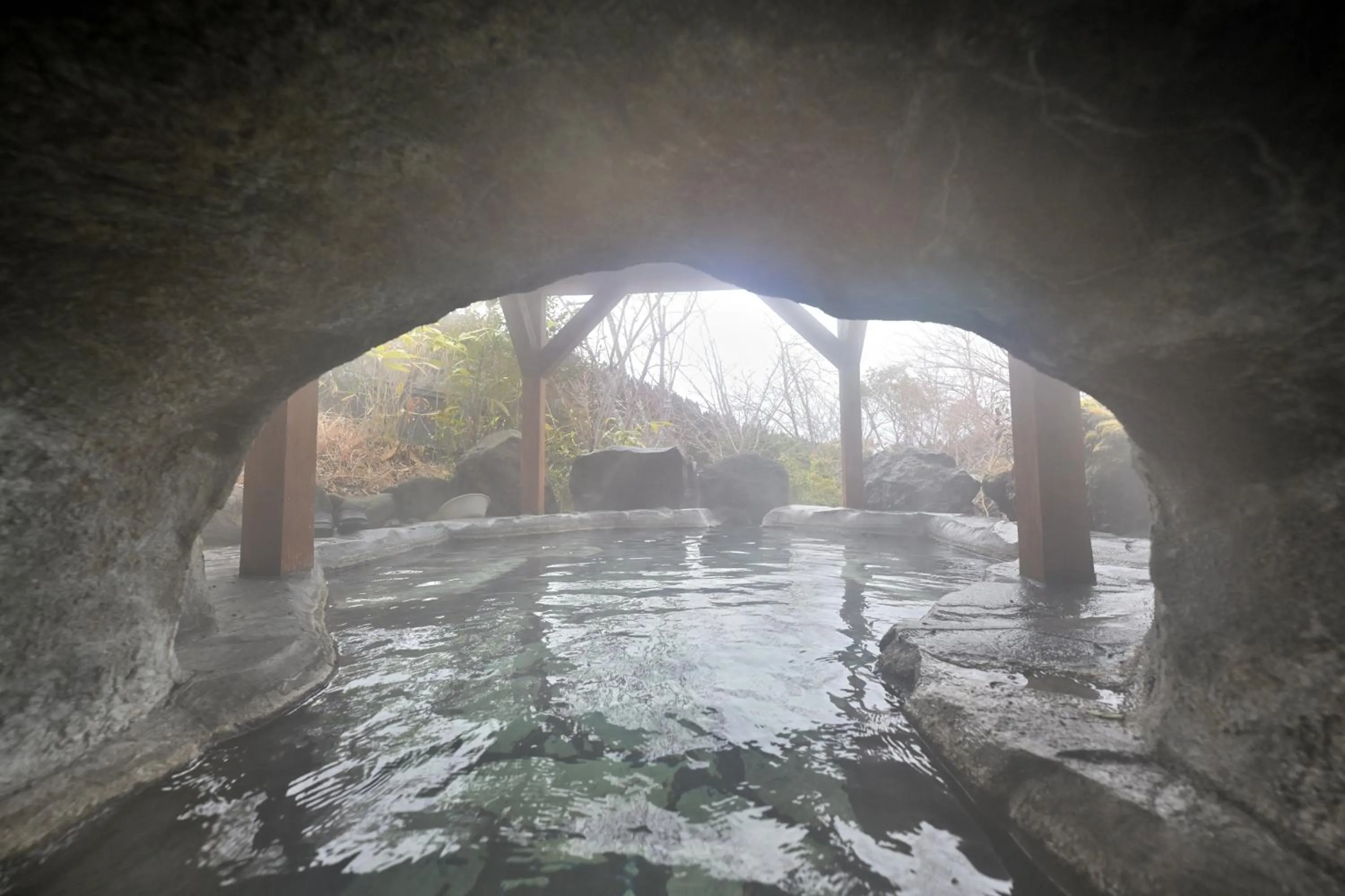 Open Air Bath in Shikinosato Hanamura