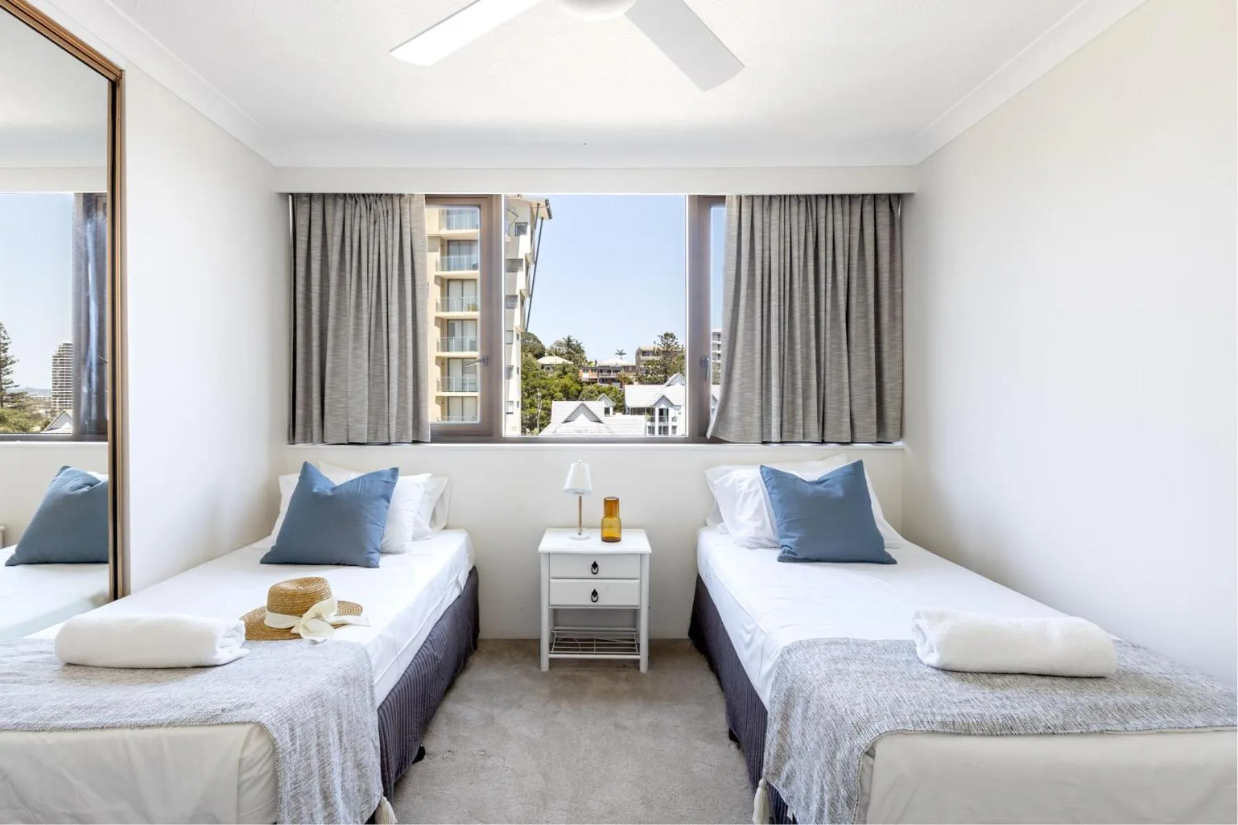 Bed in Columbia Beachfront Apartments on Rainbow Bay