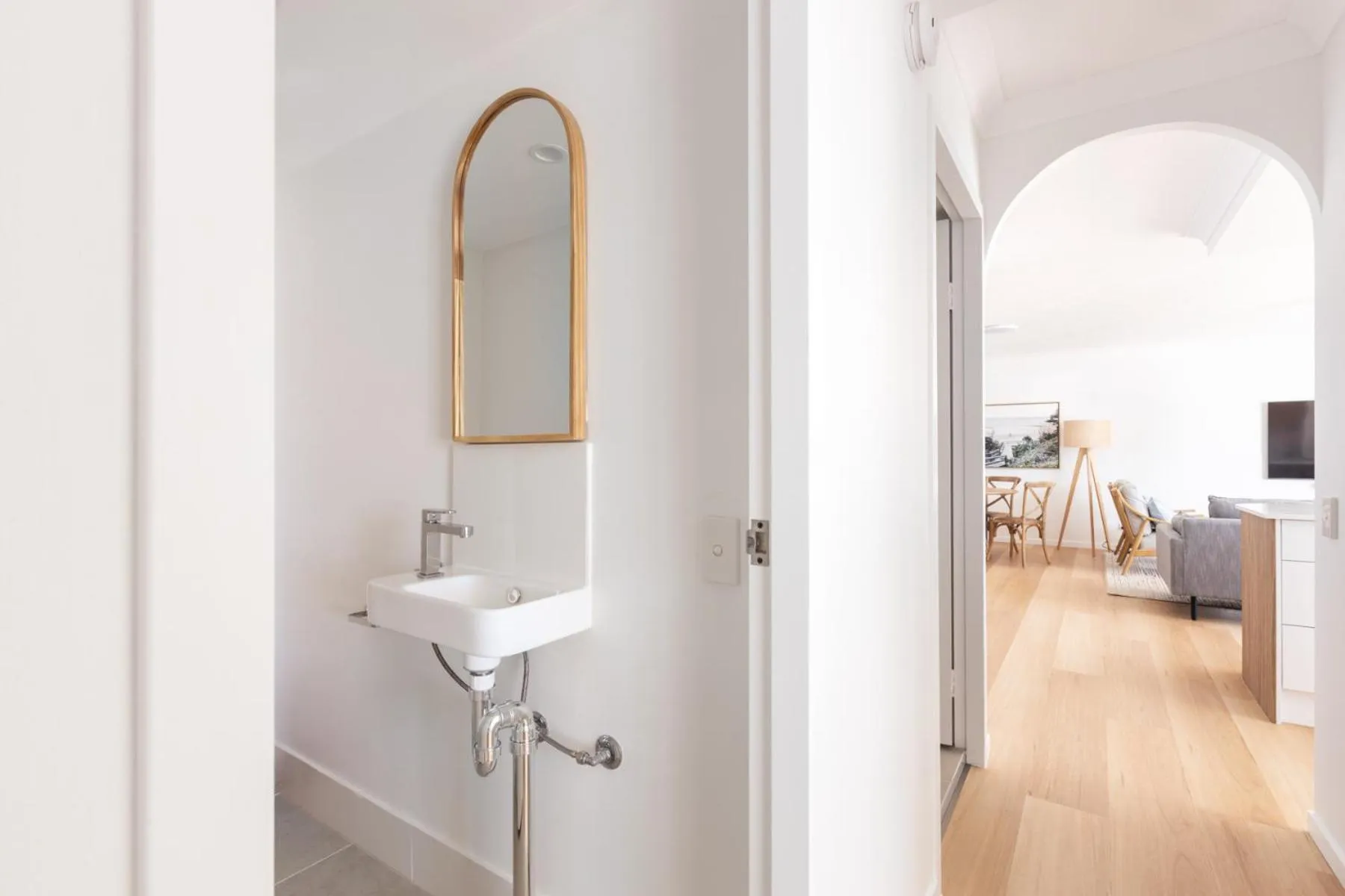 Bed in Columbia Beachfront Apartments on Rainbow Bay