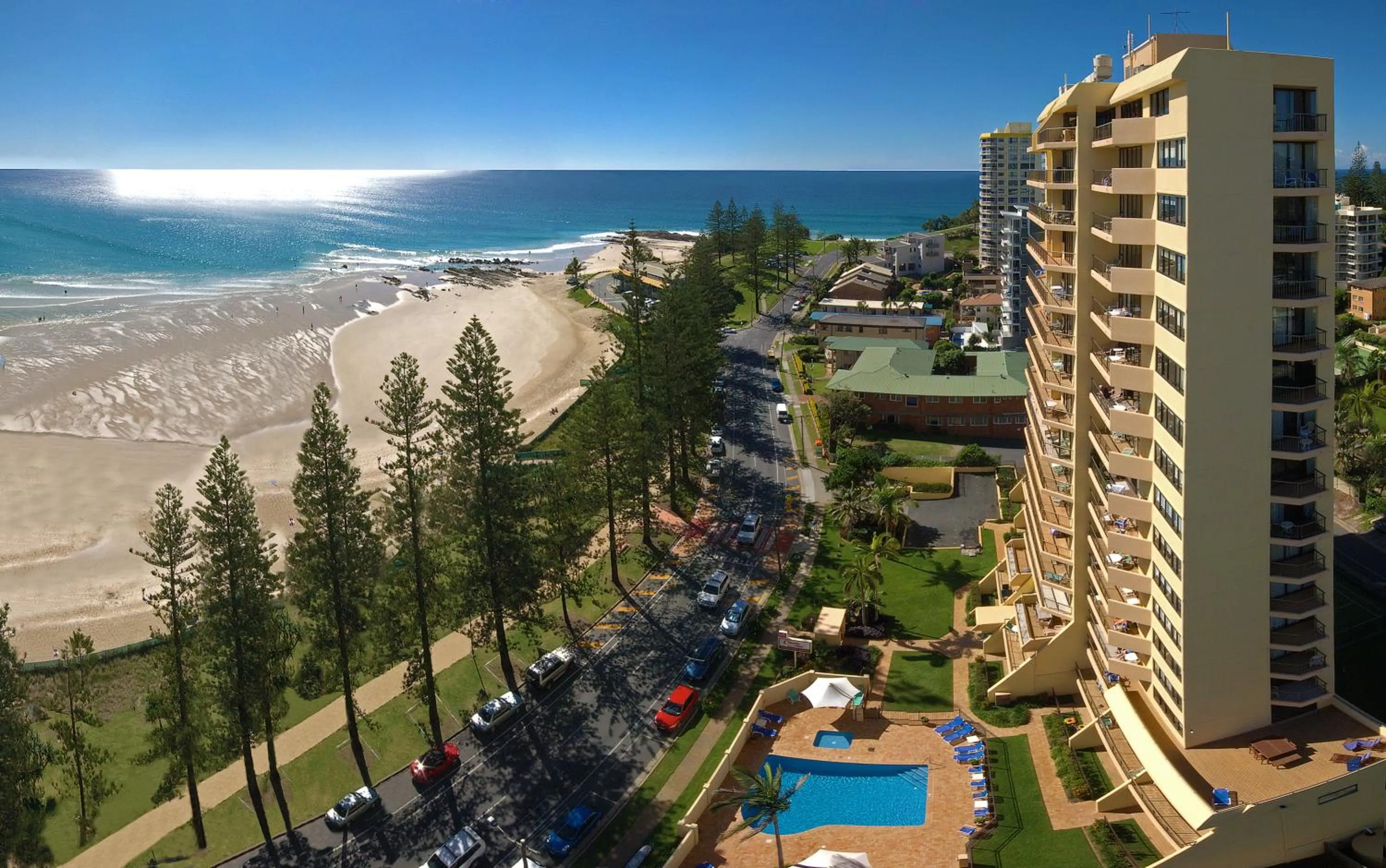 Bird's eye view in Columbia Beachfront Apartments on Rainbow Bay