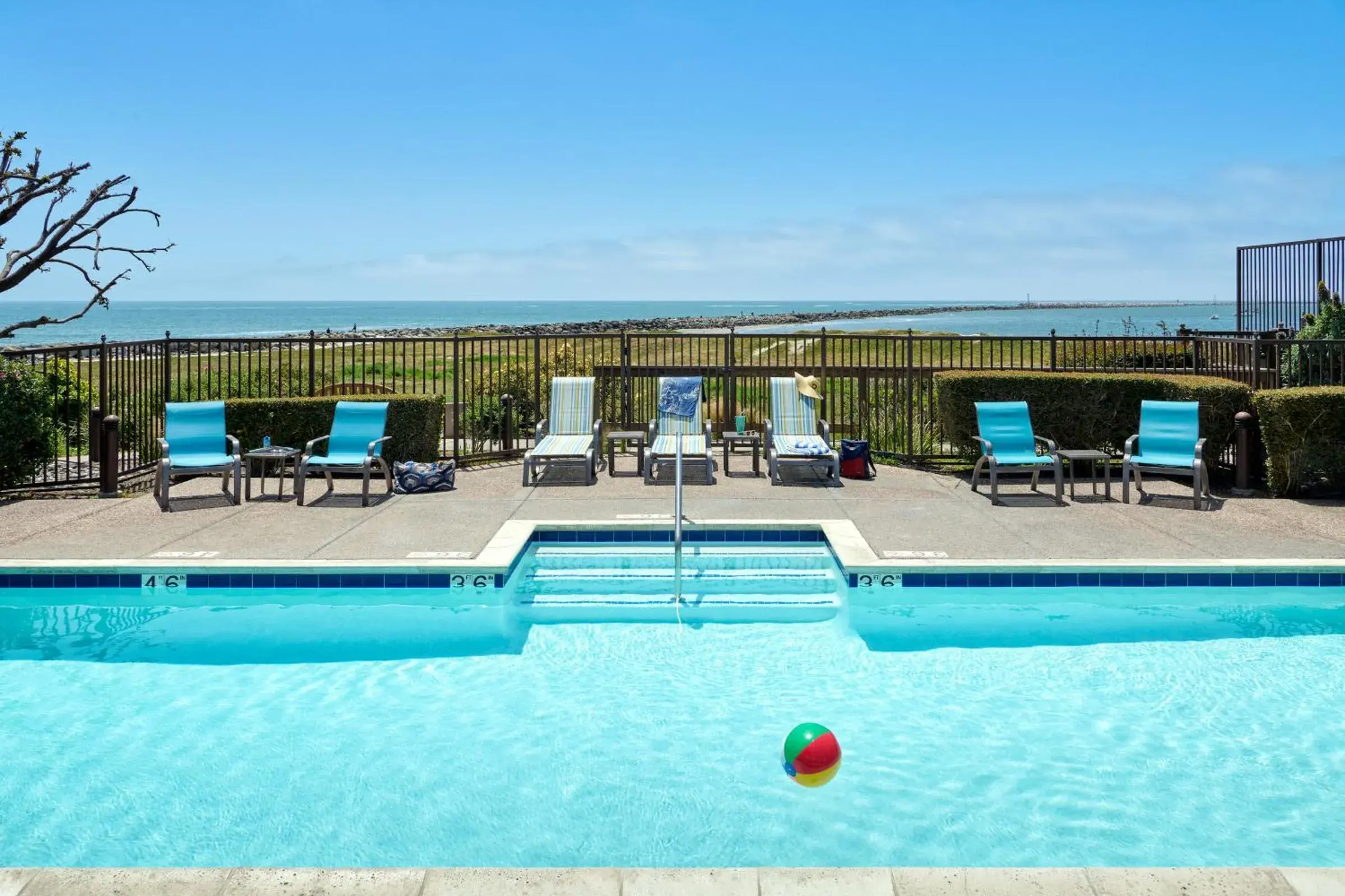 Pool view in Beach House Half Moon Bay Pool view in Beach House Half Moon Bay