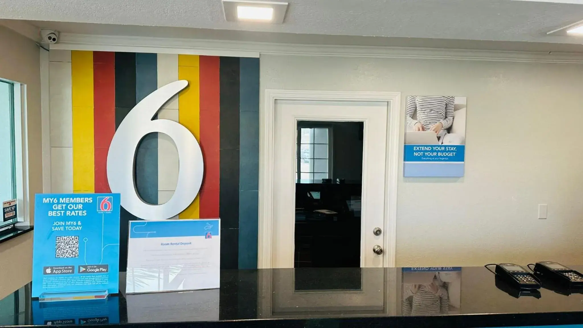 Lobby or reception in Studio 6 Suites San Ysidro CA San Diego South Bay Lobby or reception in Studio 6 Suites San Ysidro CA San Diego South Bay