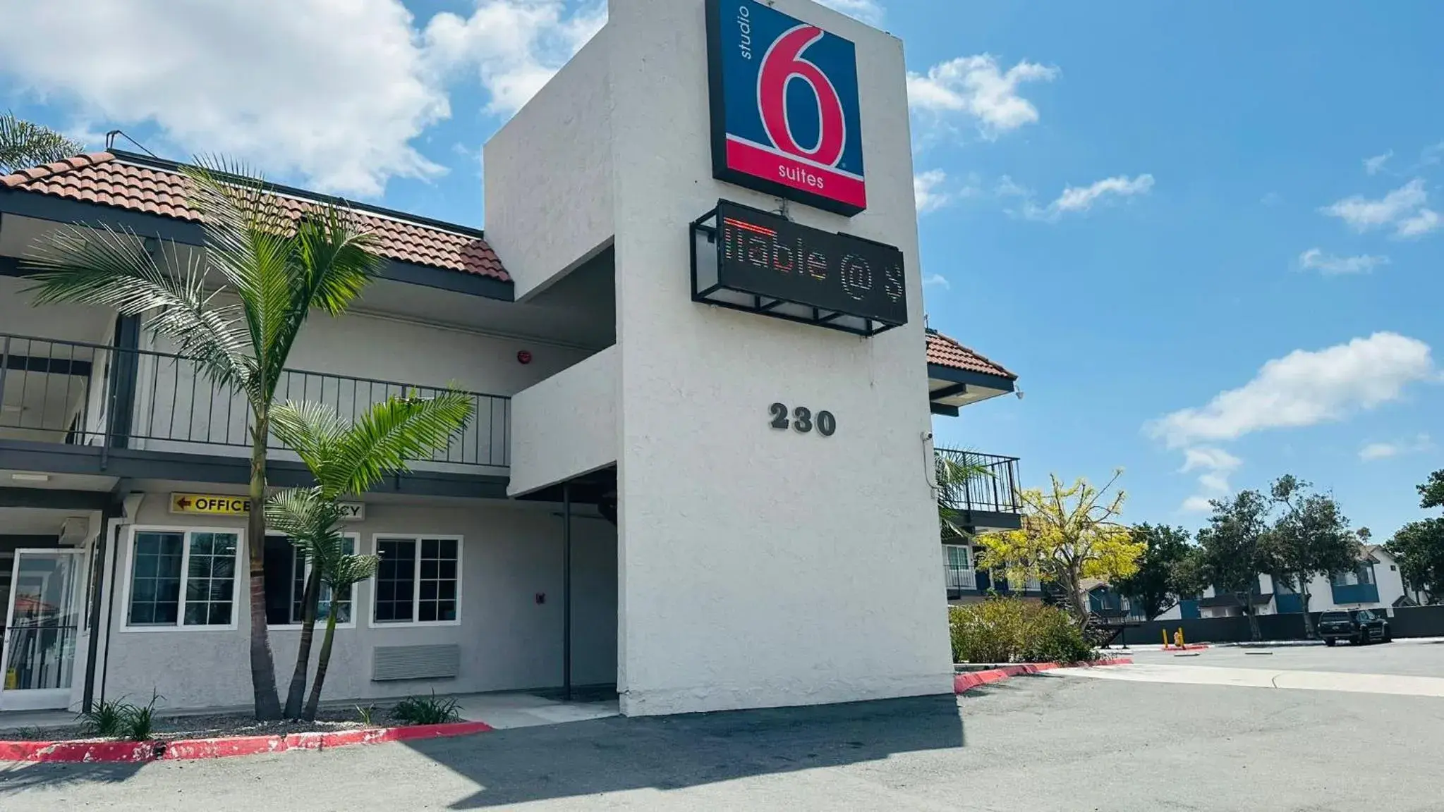 Property building in Studio 6 Suites San Ysidro CA San Diego South Bay Property building in Studio 6 Suites San Ysidro CA San Diego South Bay