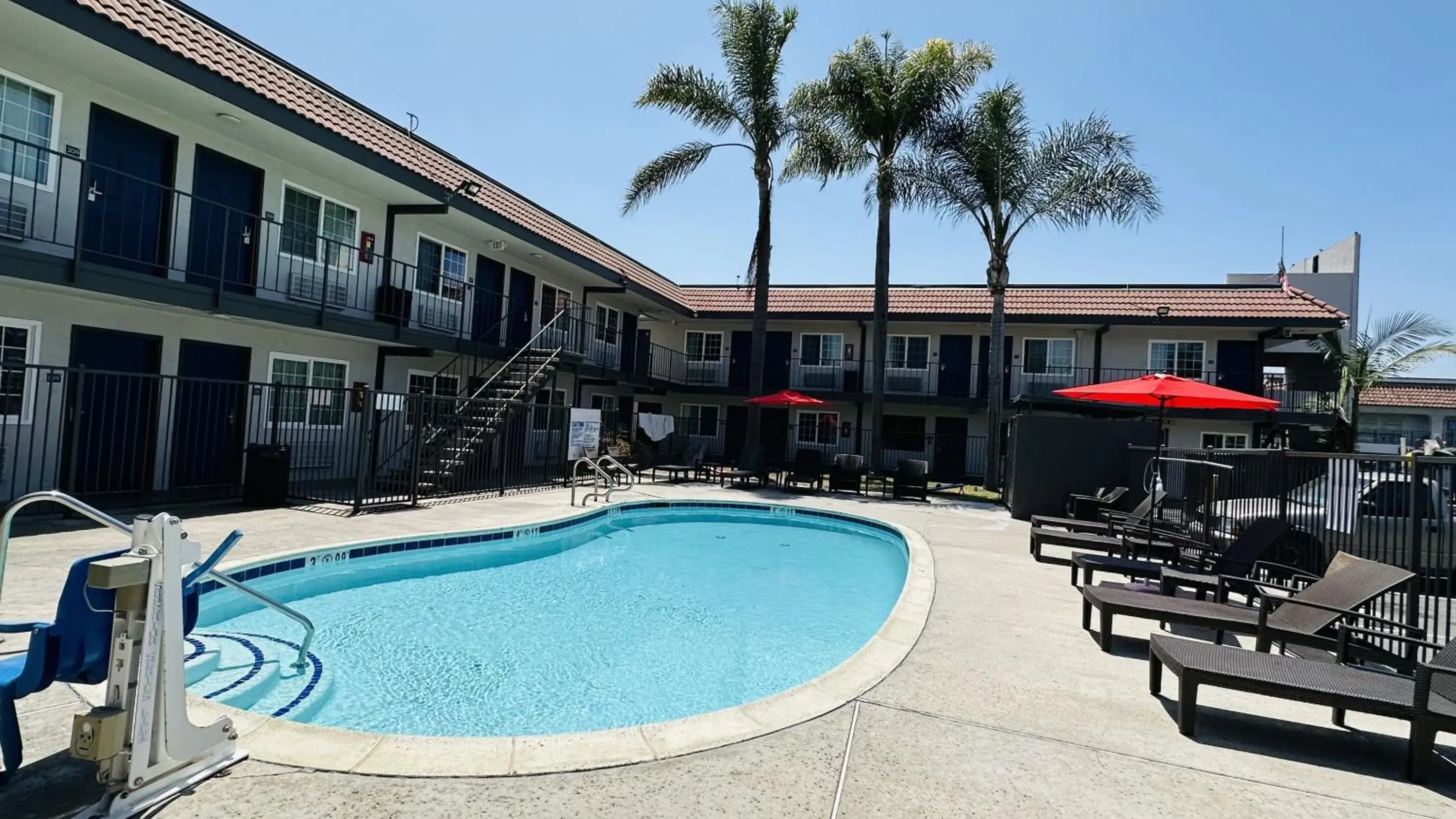 Swimming pool in Studio 6 Suites San Ysidro CA San Diego South Bay Swimming pool in Studio 6 Suites San Ysidro CA San Diego South Bay