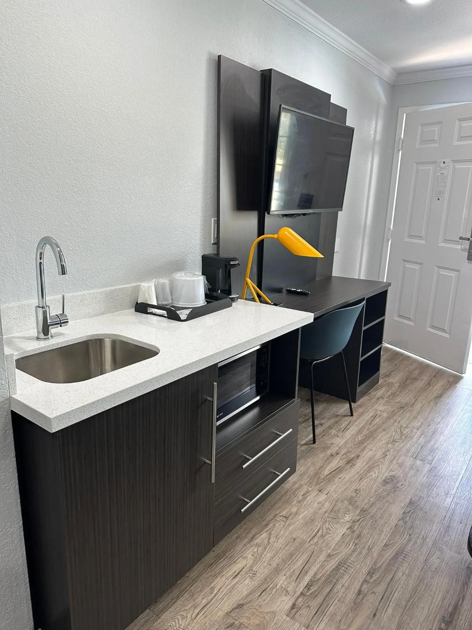 Kitchen or kitchenette in Studio 6 Suites San Ysidro CA San Diego South Bay