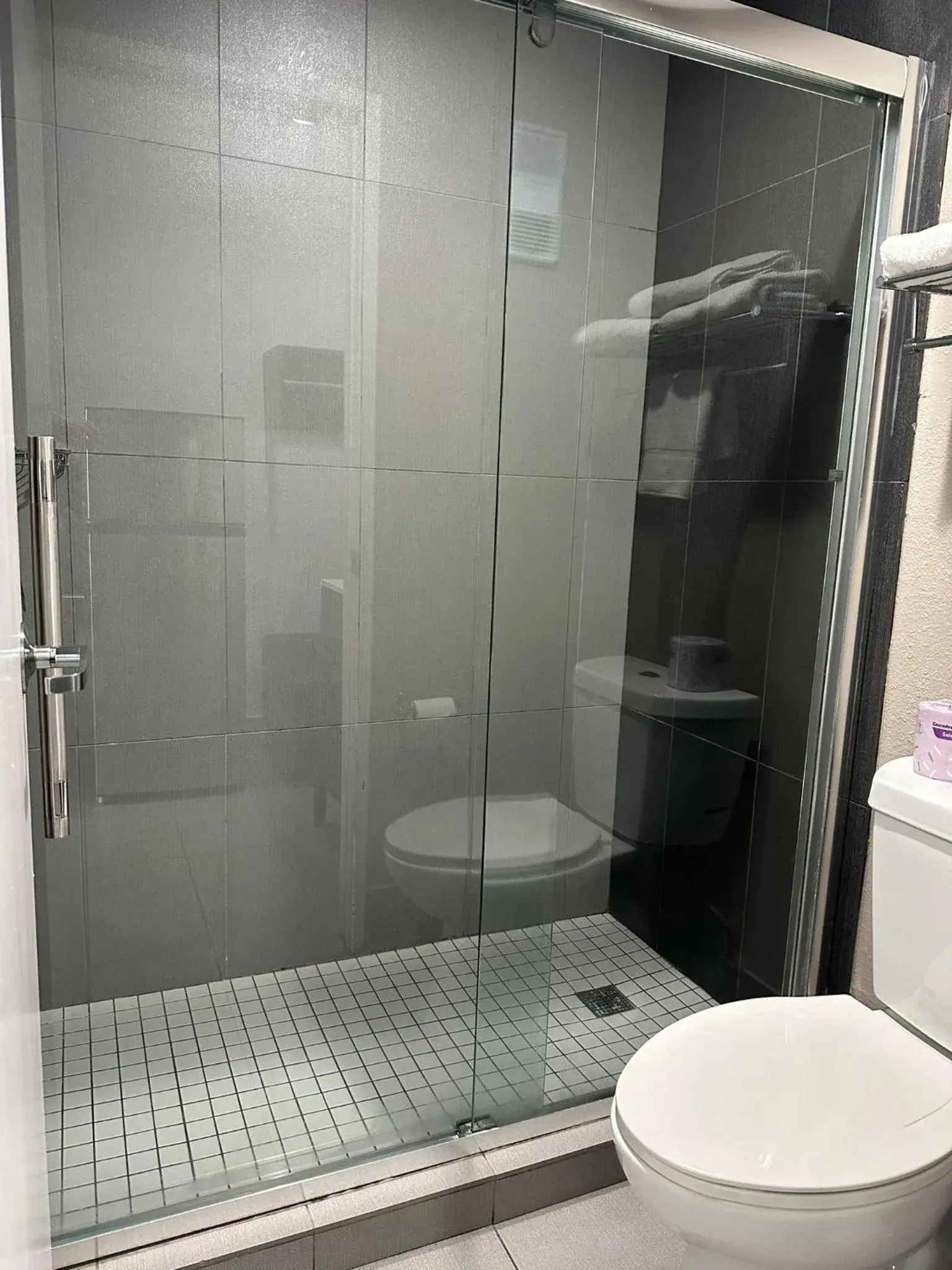 Bathroom in Studio 6 Suites San Ysidro CA San Diego South Bay Bathroom in Studio 6 Suites San Ysidro CA San Diego South Bay