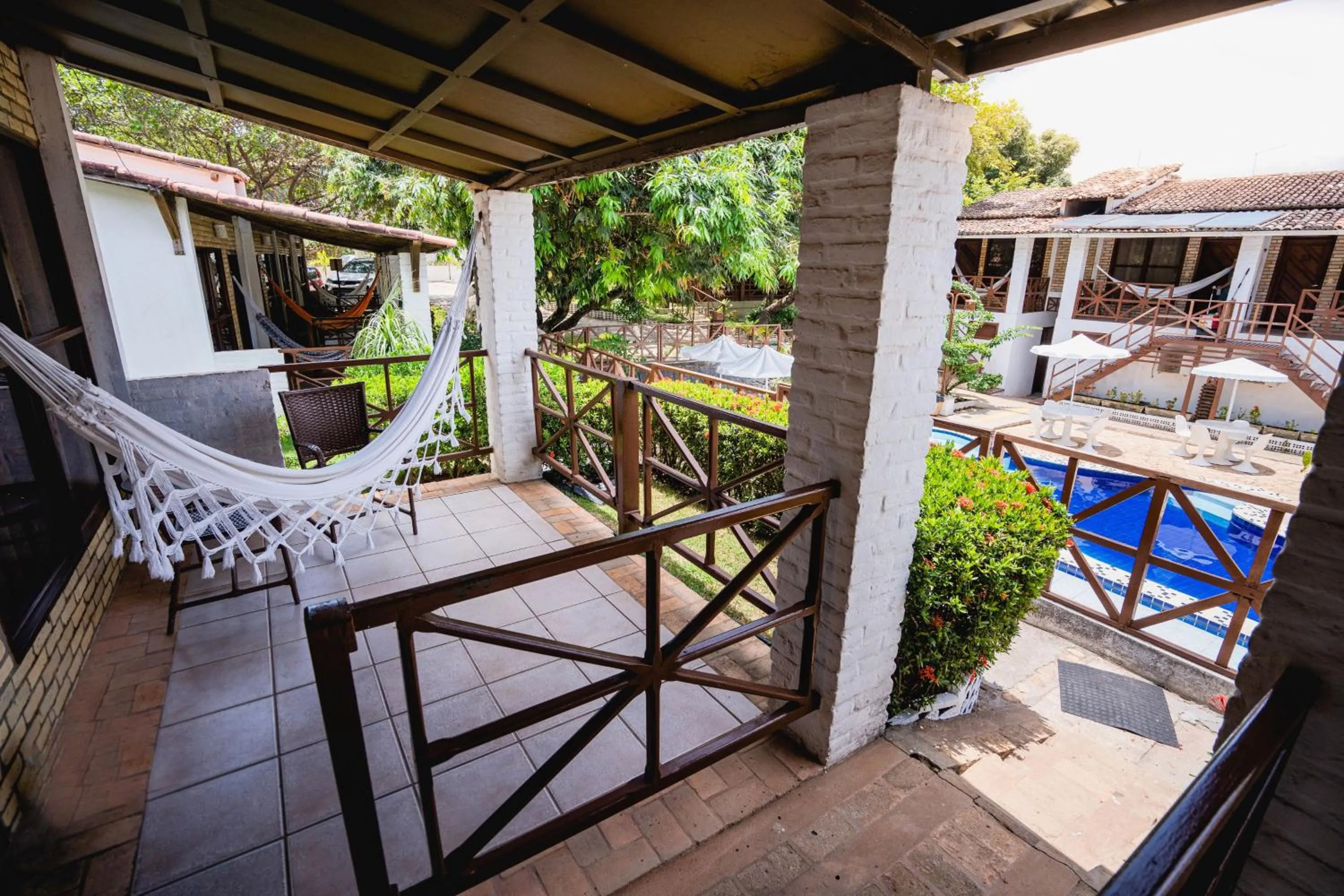 Patio in Pousada Bicho Preguiça