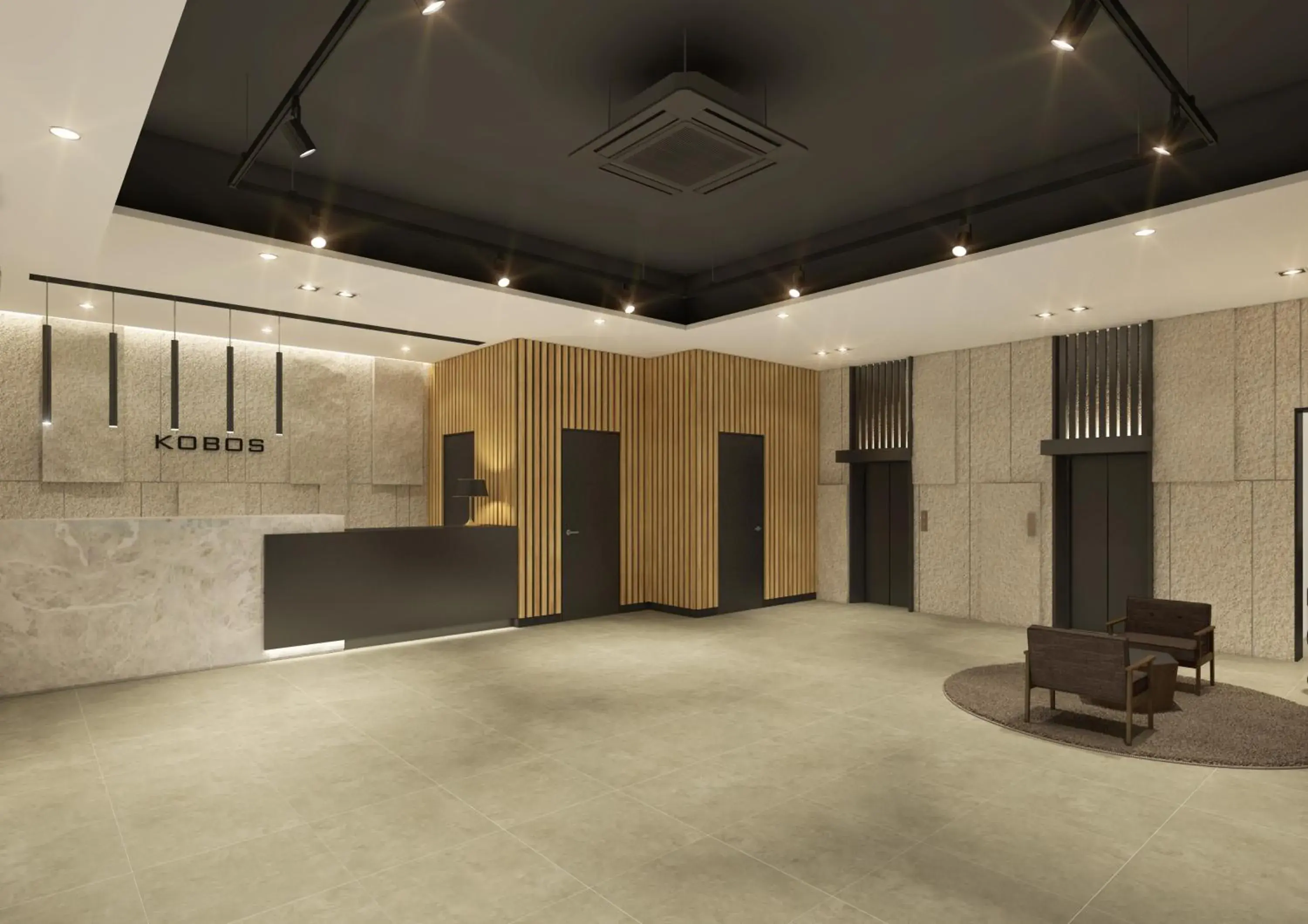 Lobby or reception in Kobos Hotel Lobby or reception in Kobos Hotel